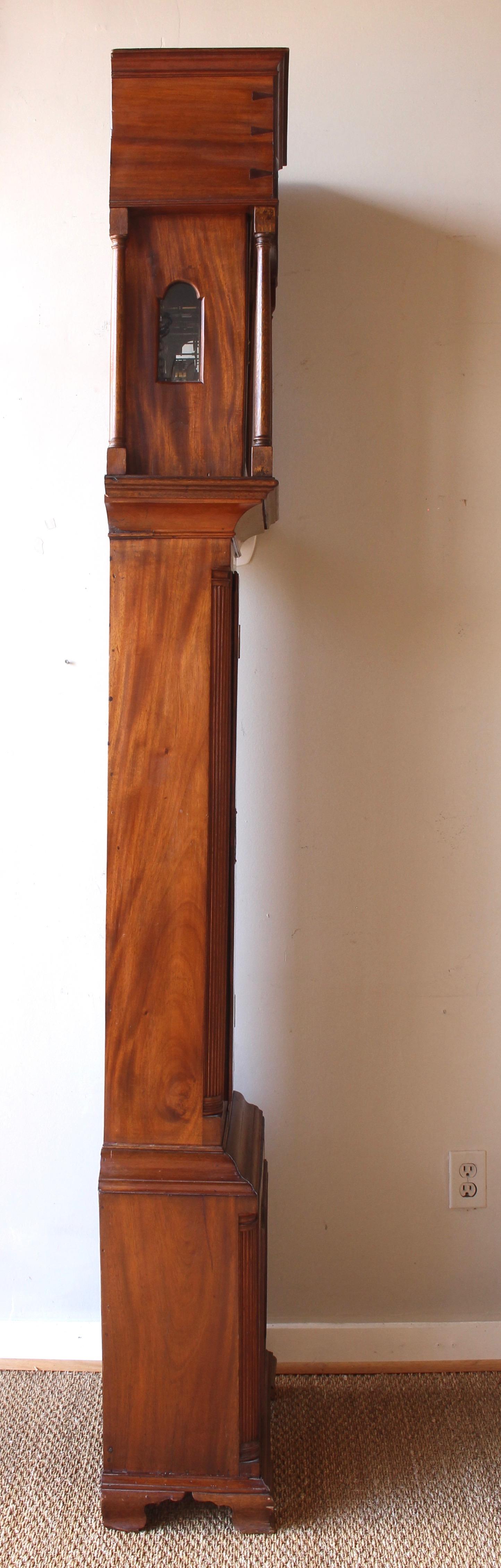 Mahogany Early 19th Century Philadelphia Tall Case Clock