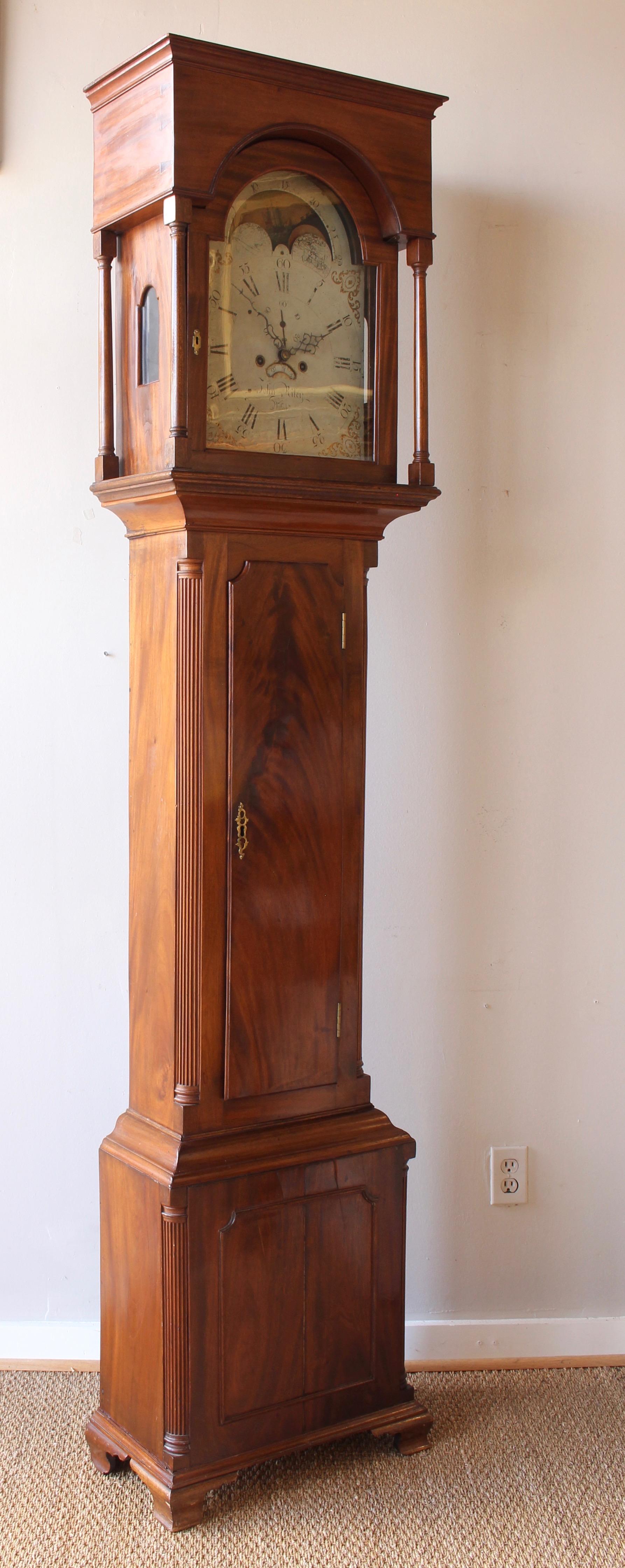 Early 19th Century Philadelphia Tall Case Clock 1