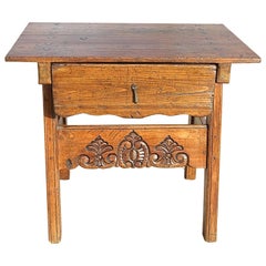 Early 19th Century Pine and Poplar Game Dressing Table from Spain