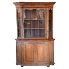 Early 19th Century Pine Breakfront