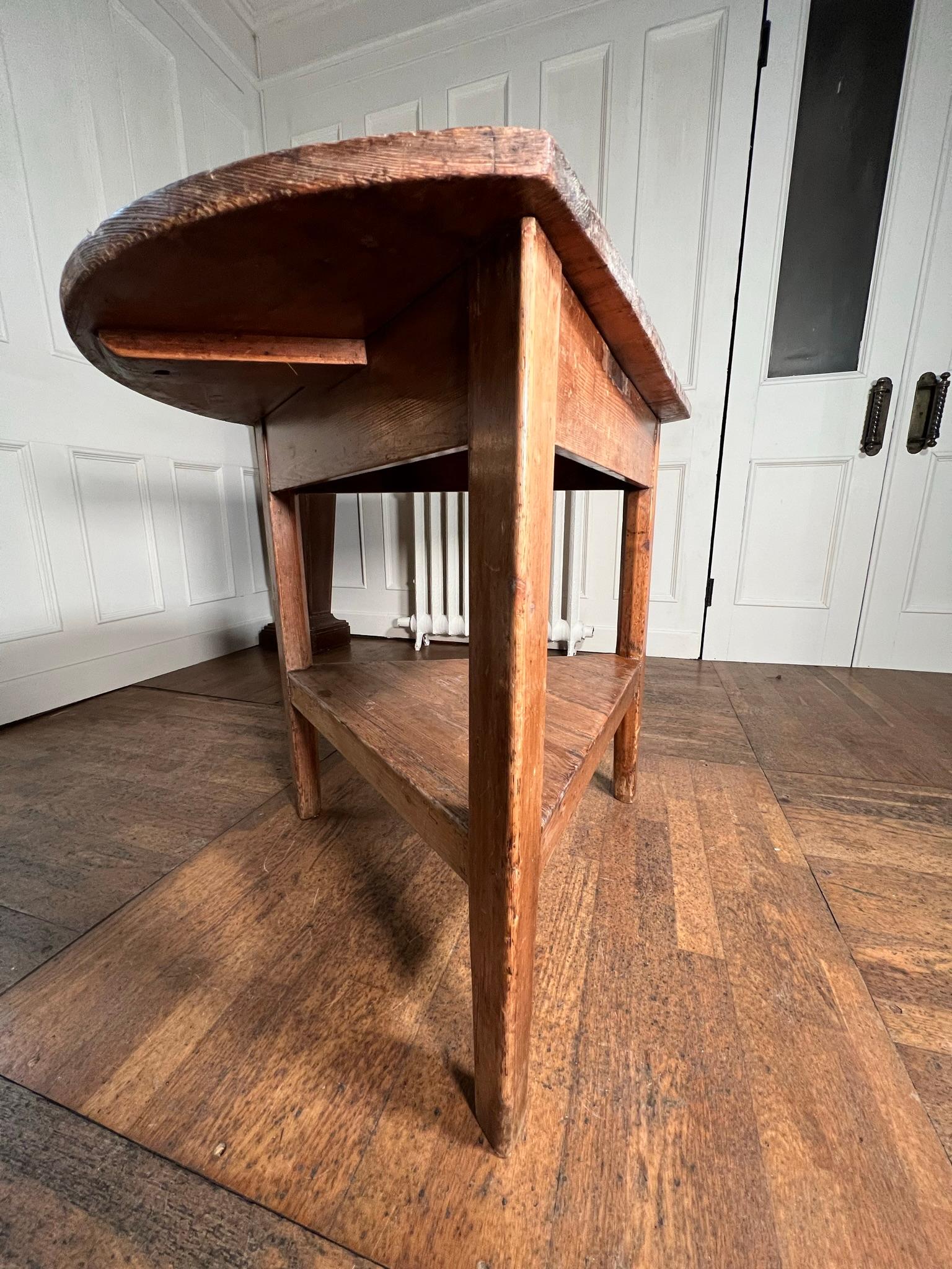 Early 19th Century Pine Cricket Table    1