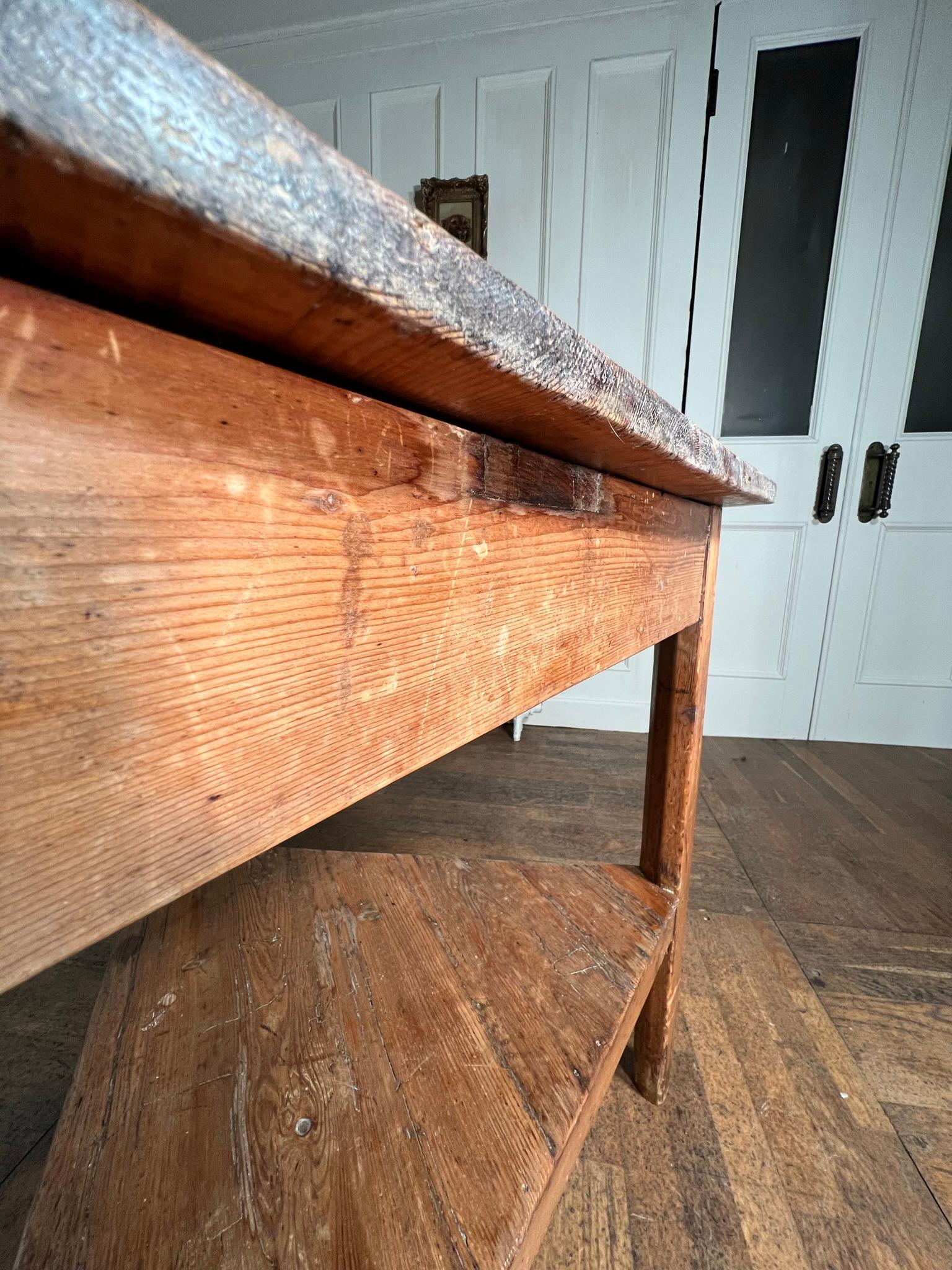 Early 19th Century Pine Cricket Table    4