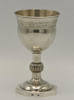 Early 19th Century Polish Silver Kiddush Goblet