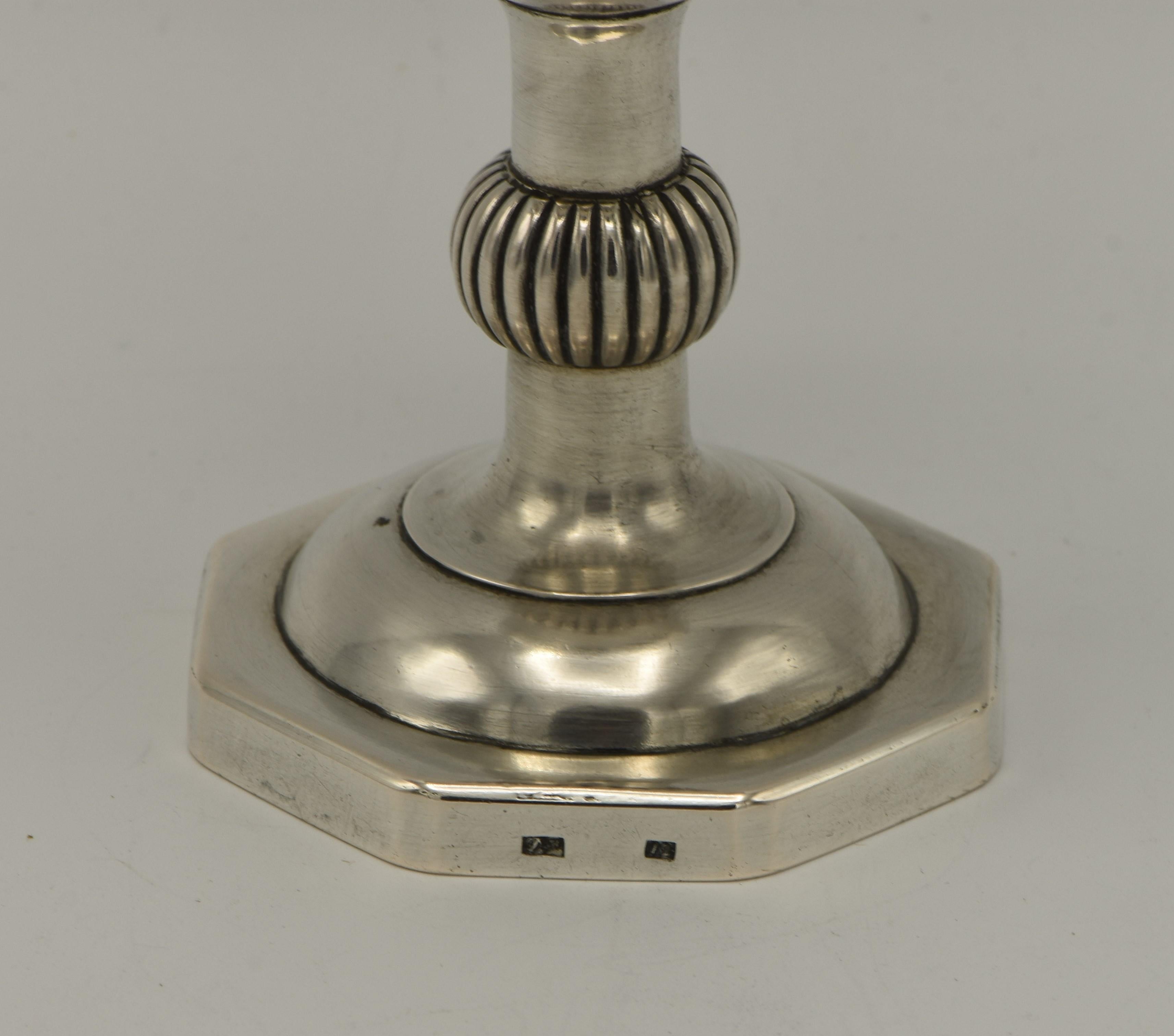 Early 19th Century Polish Silver Kiddush Goblet In Good Condition In New York, NY