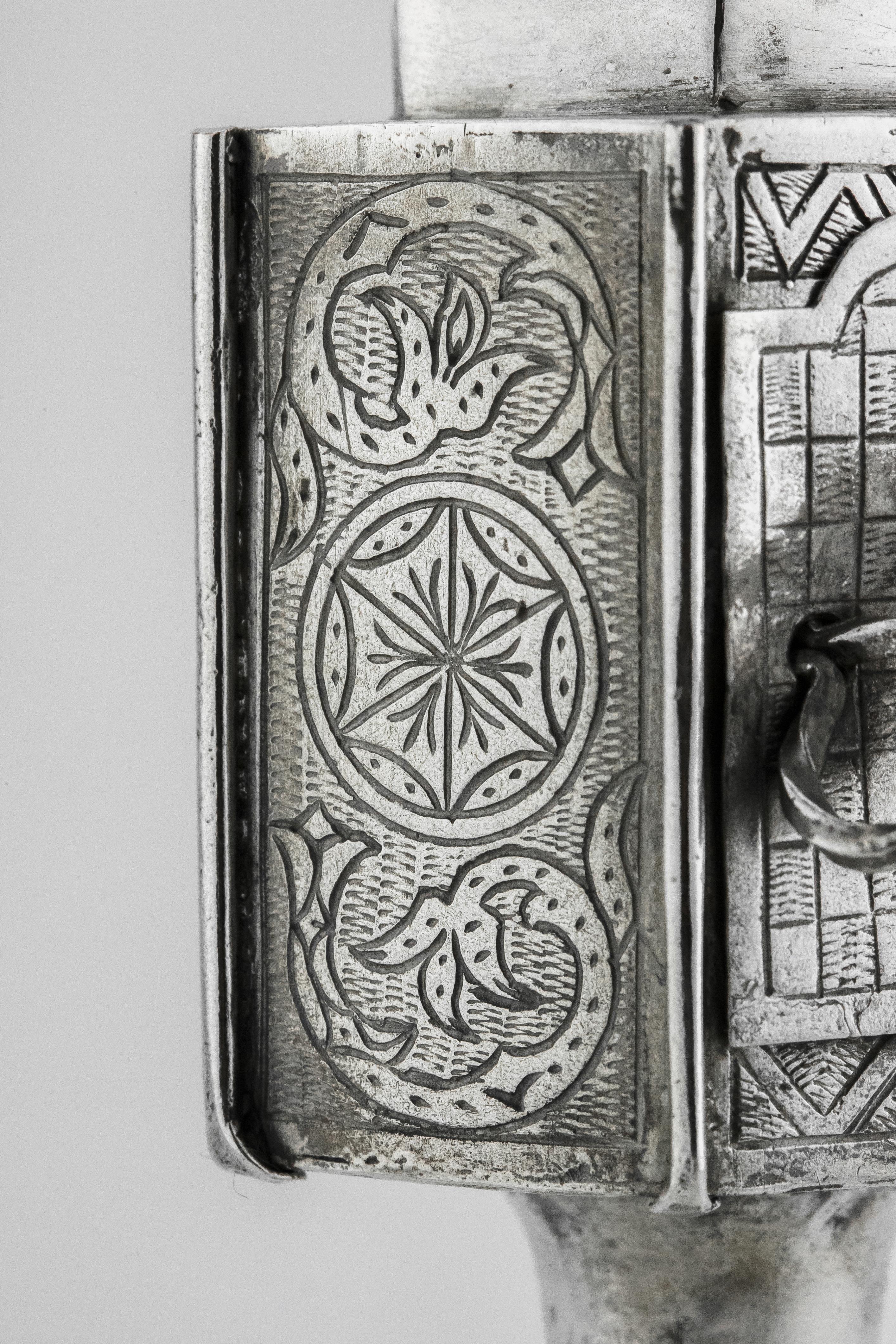 Early 19th Century Polish Silver Spice Tower In Good Condition In New York, NY