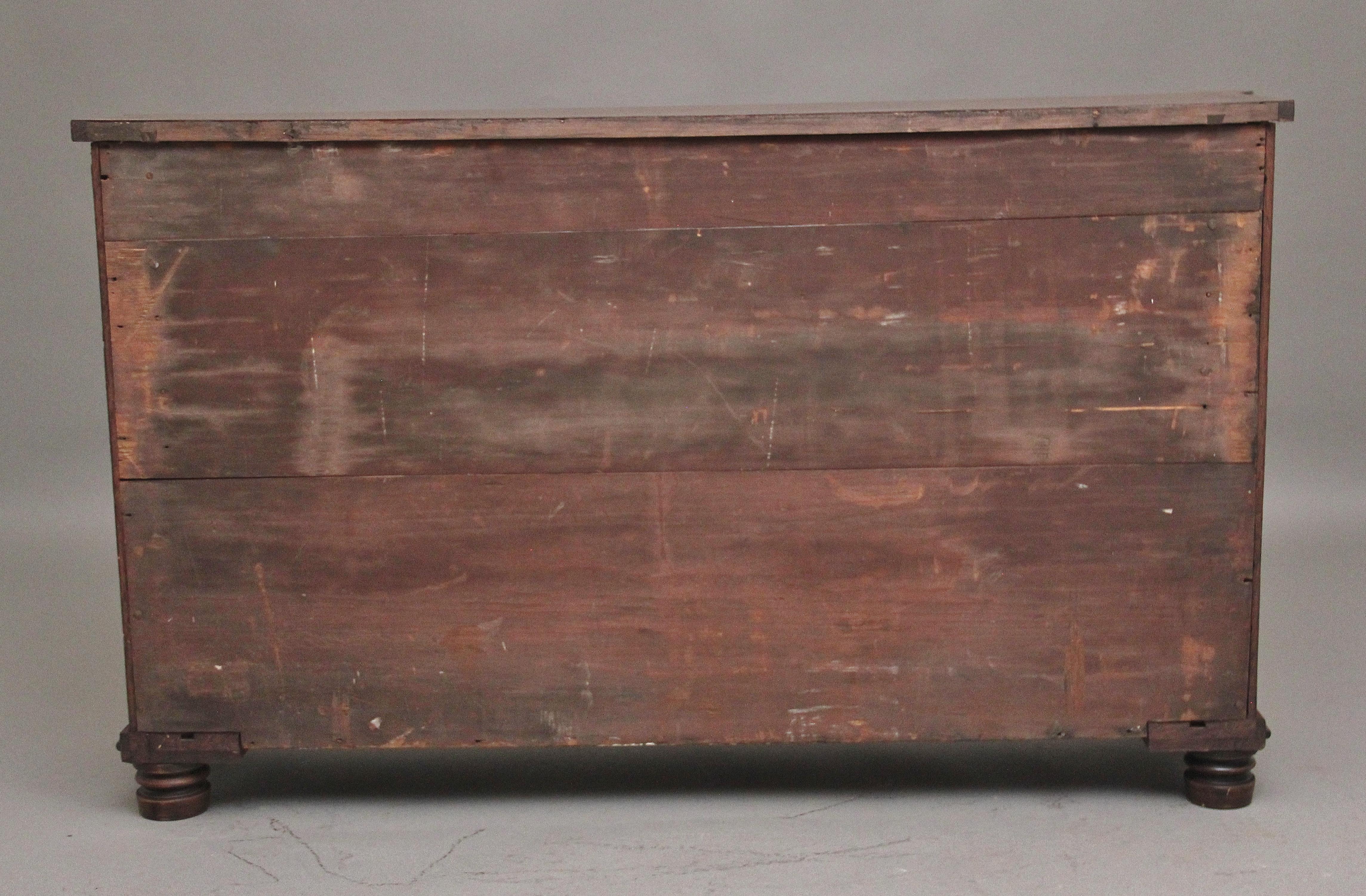 Oak Early 19th Century pollard oak and ebony cabinet For Sale