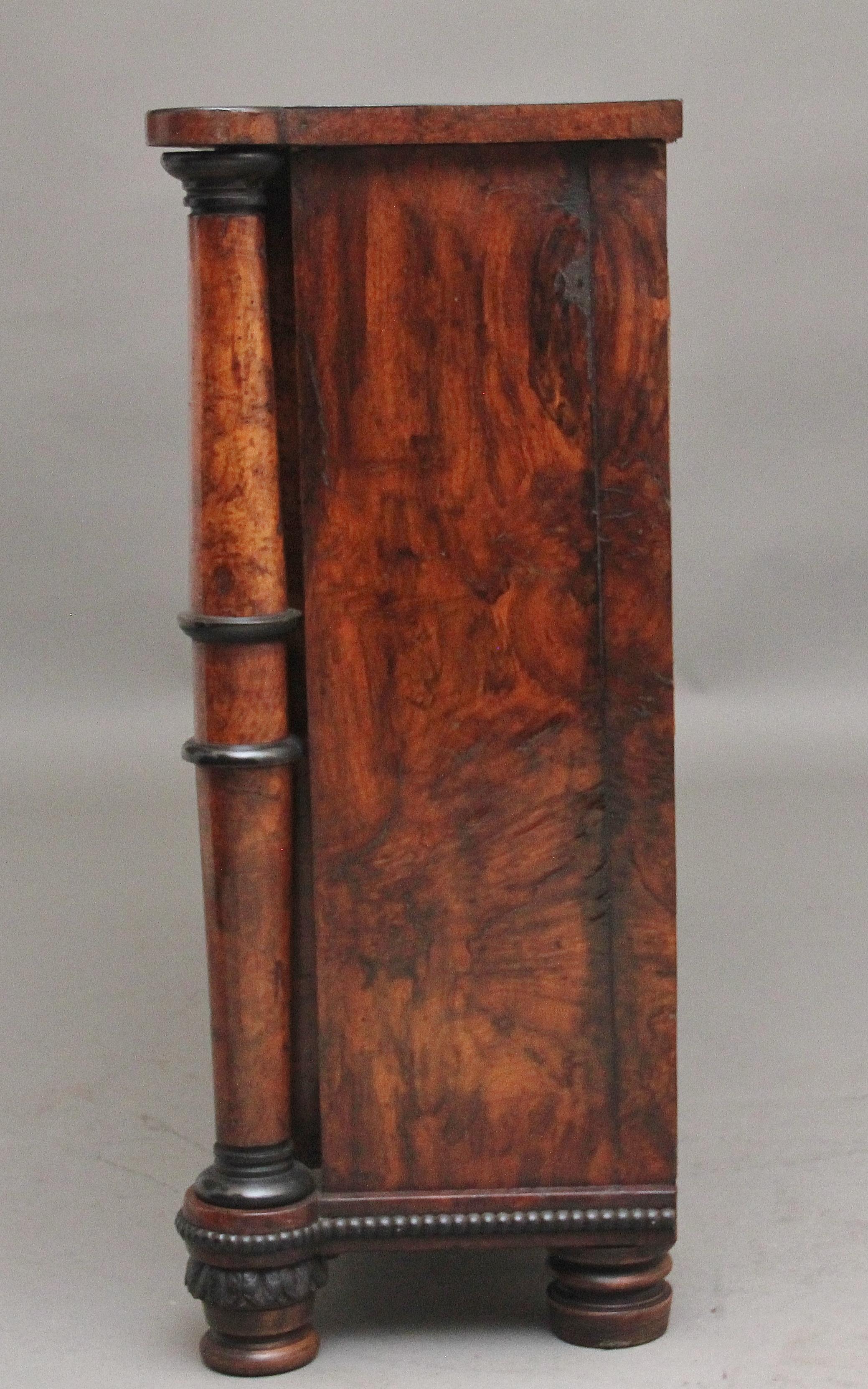 Early 19th Century pollard oak and ebony cabinet For Sale 1
