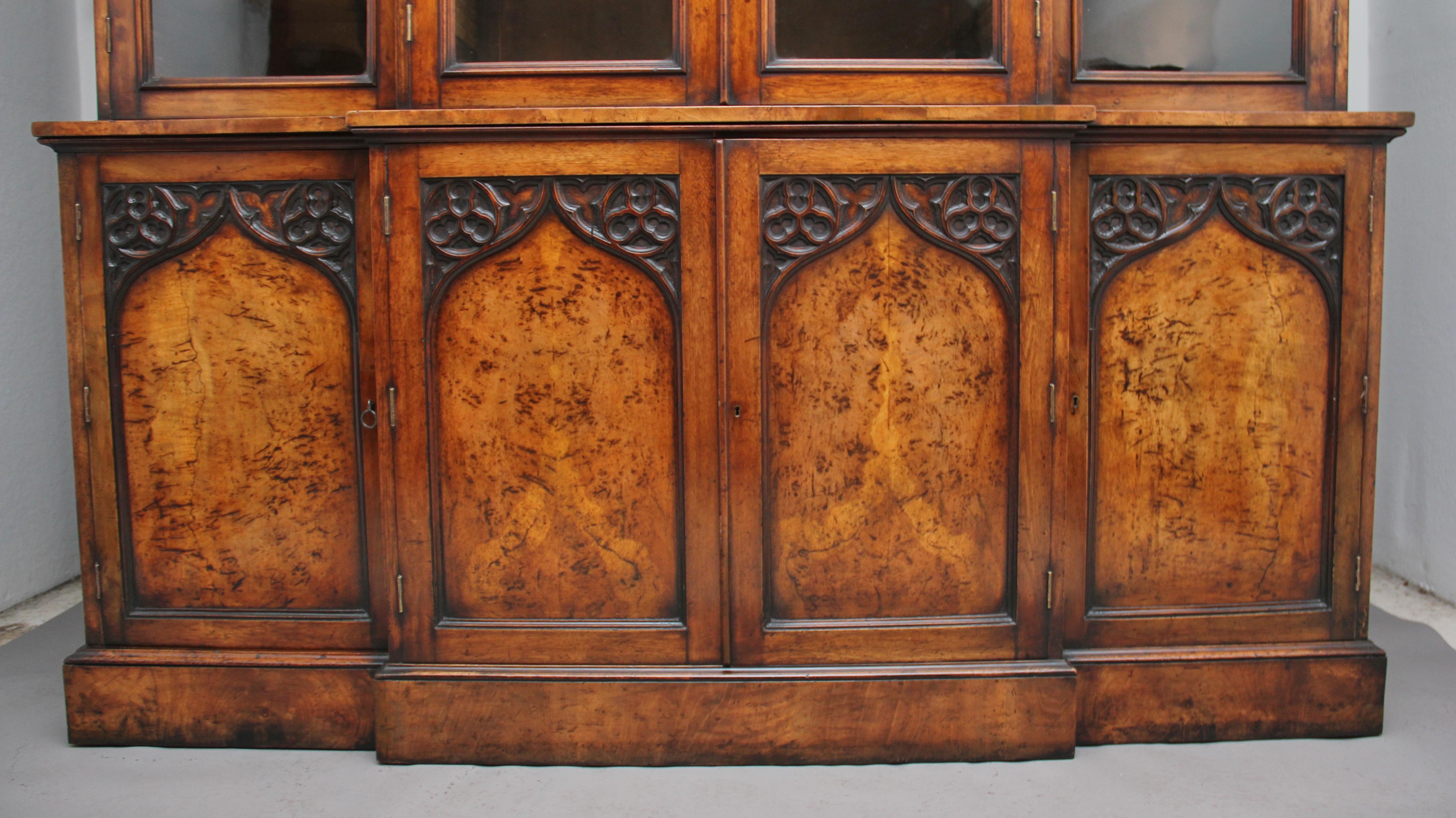 Early 19th Century Pollard Oak Bookcase In Good Condition In Martlesham, GB