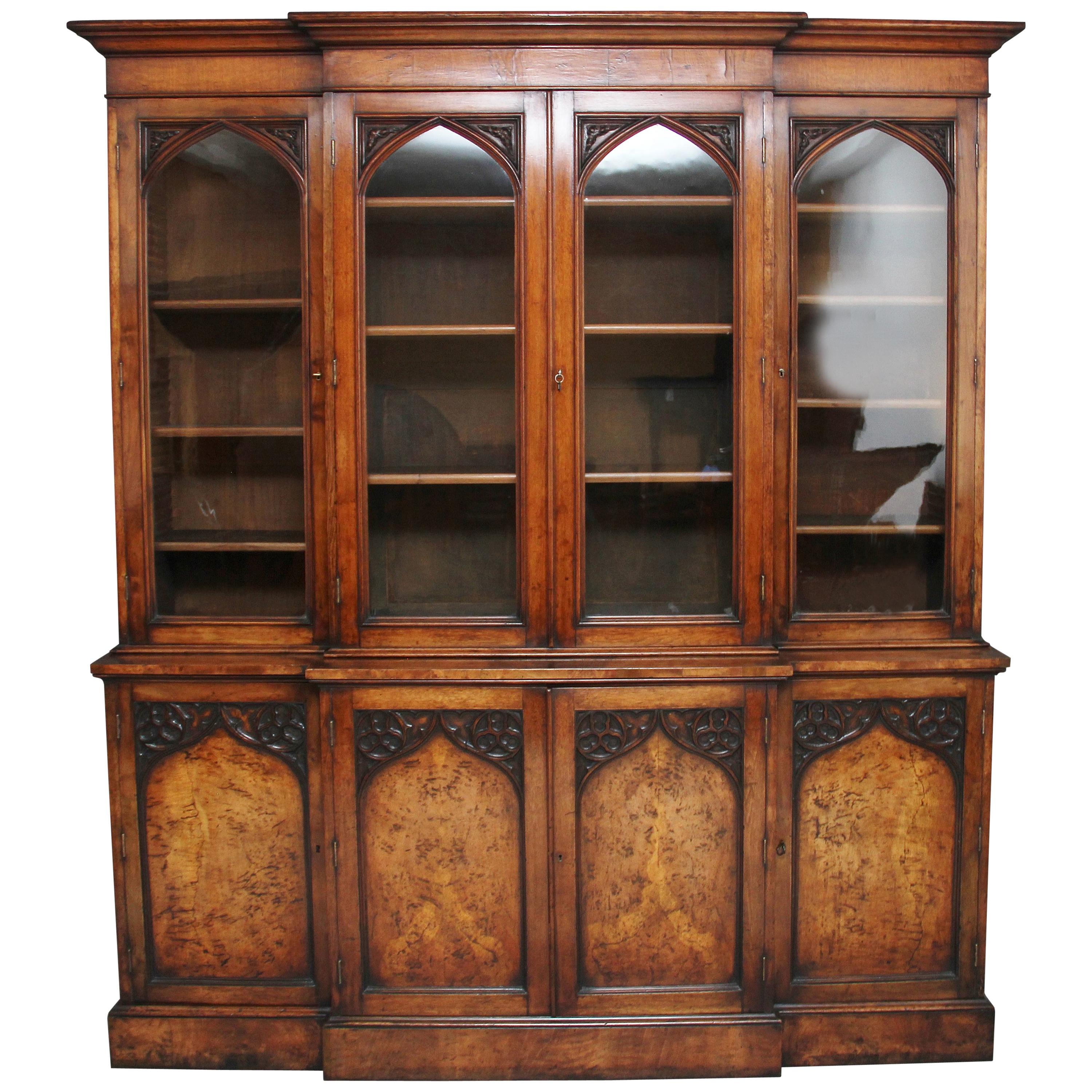 Early 19th Century Pollard Oak Bookcase