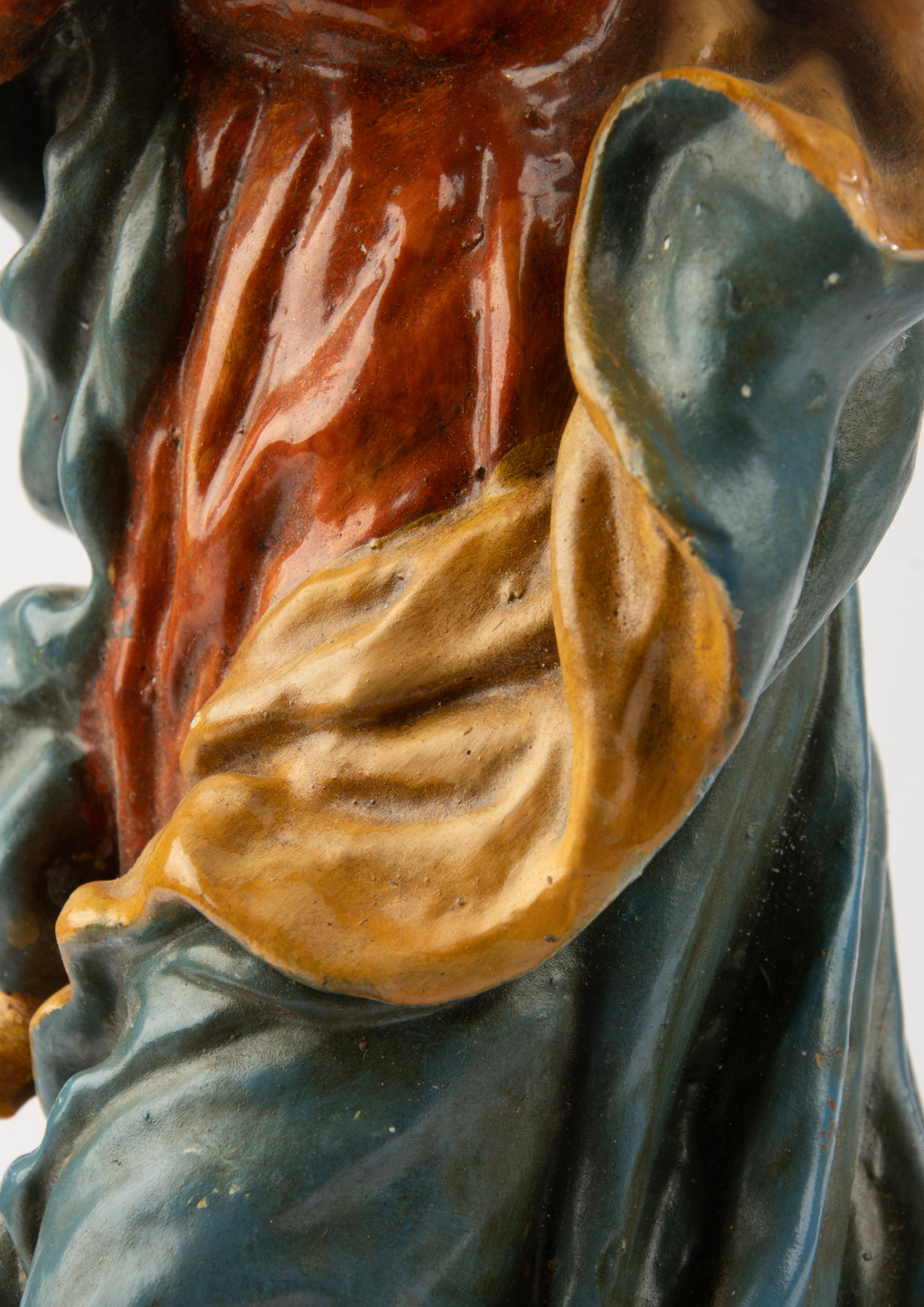 Early 19th Century Polychrome Sculpture of the Immaculate Virgin - Germany For Sale 4