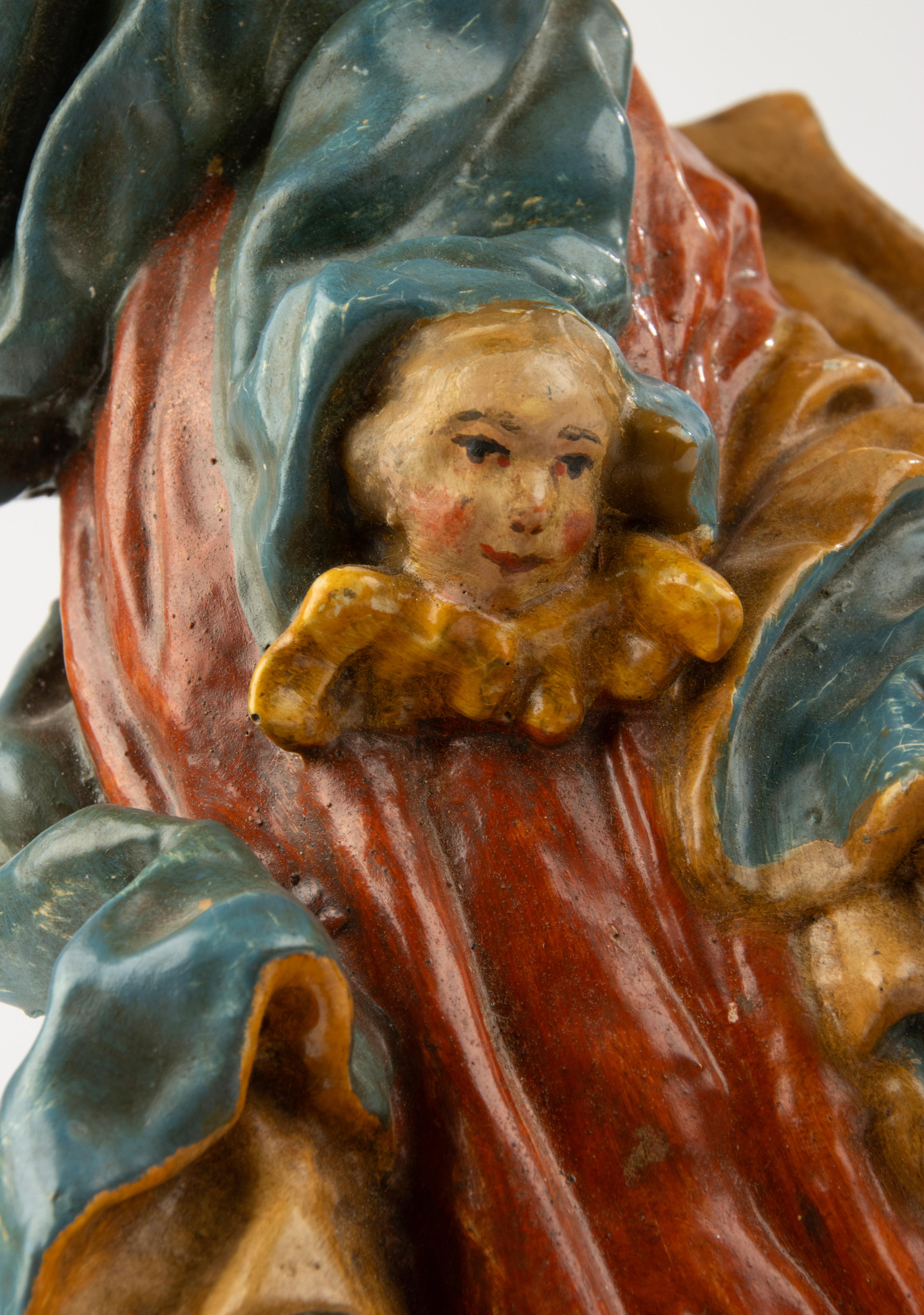Early 19th Century Polychrome Sculpture of the Immaculate Virgin - Germany For Sale 6