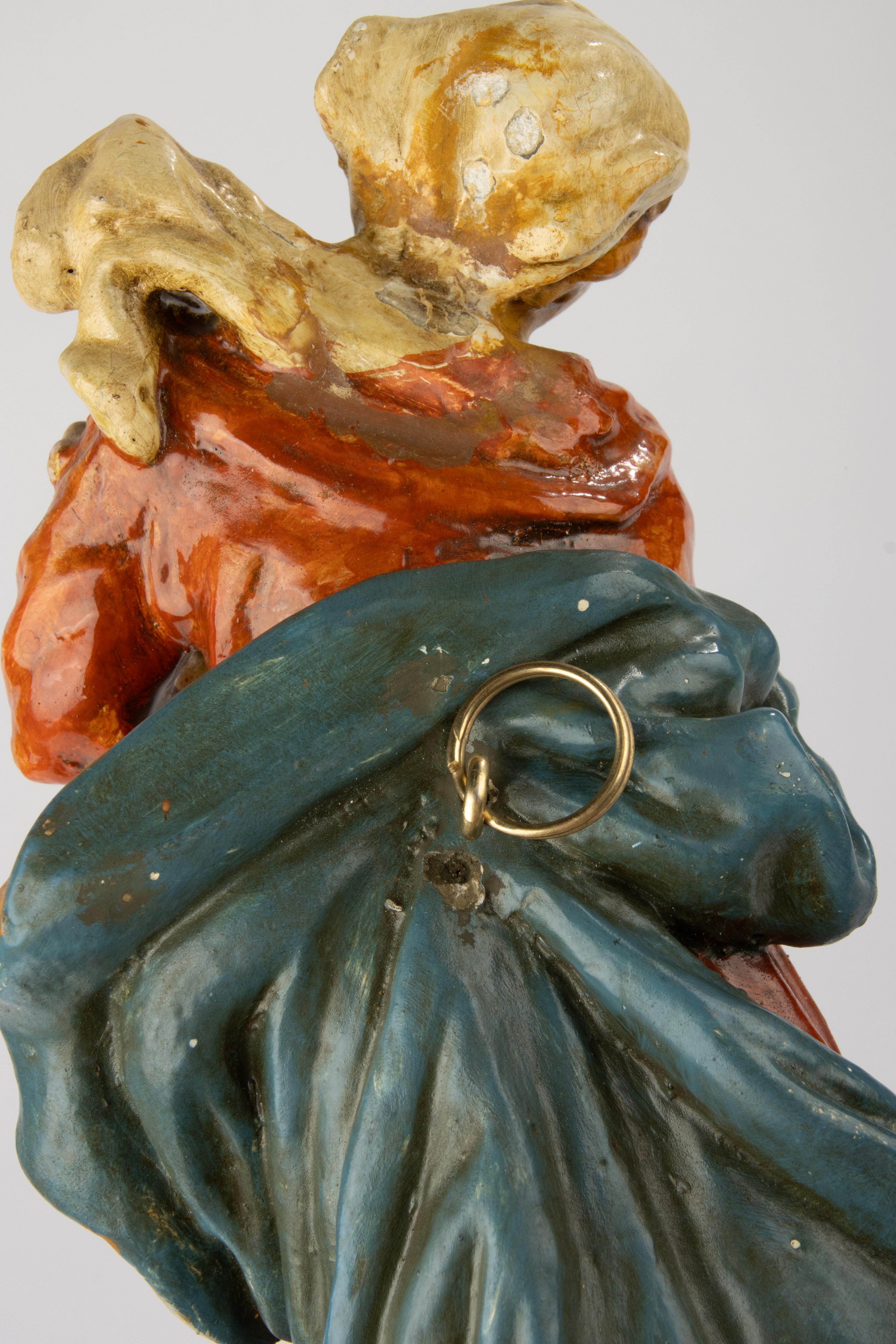 Early 19th Century Polychrome Sculpture of the Immaculate Virgin - Germany For Sale 8