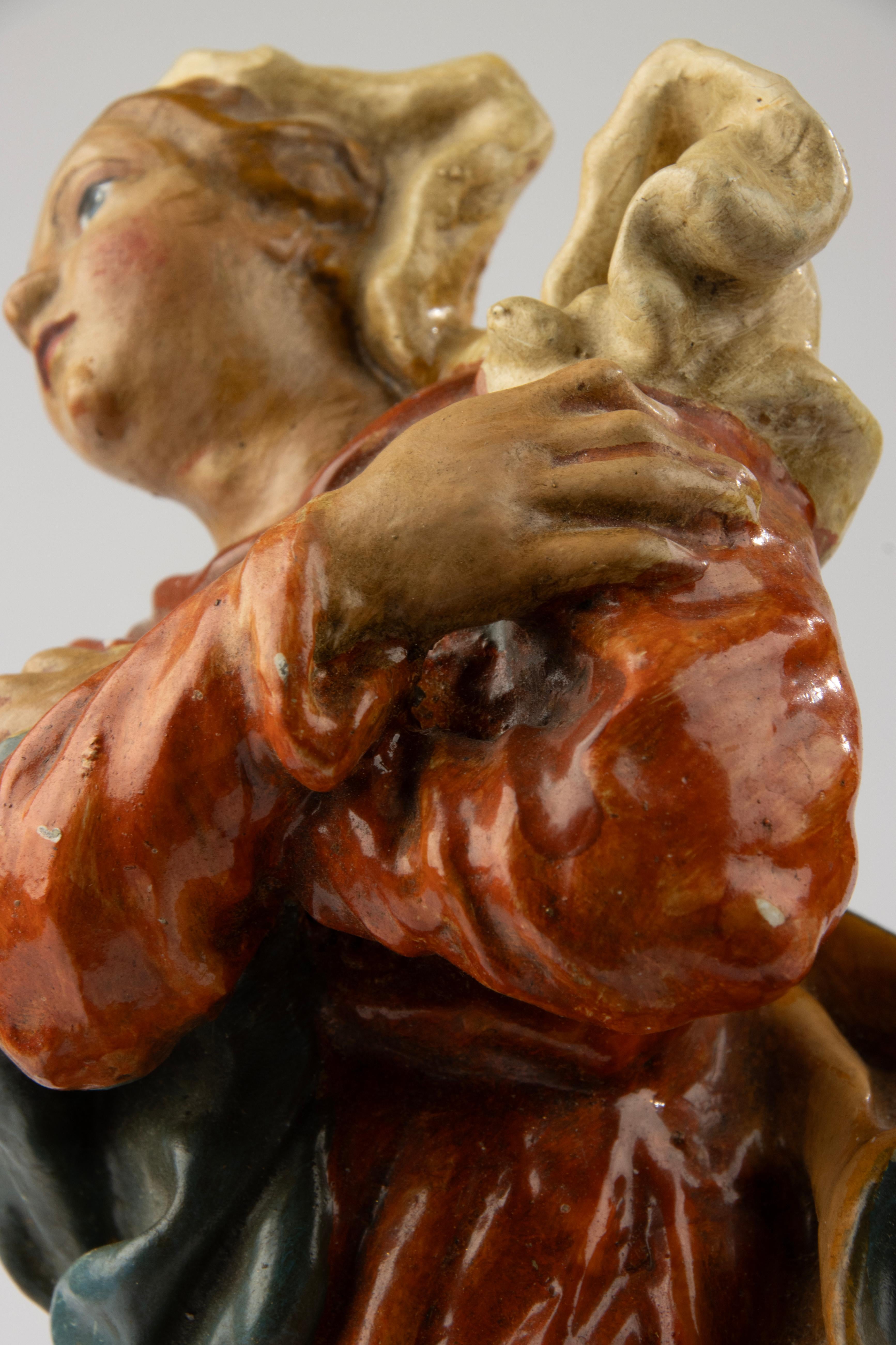Early 19th Century Polychrome Sculpture of the Immaculate Virgin - Germany For Sale 3