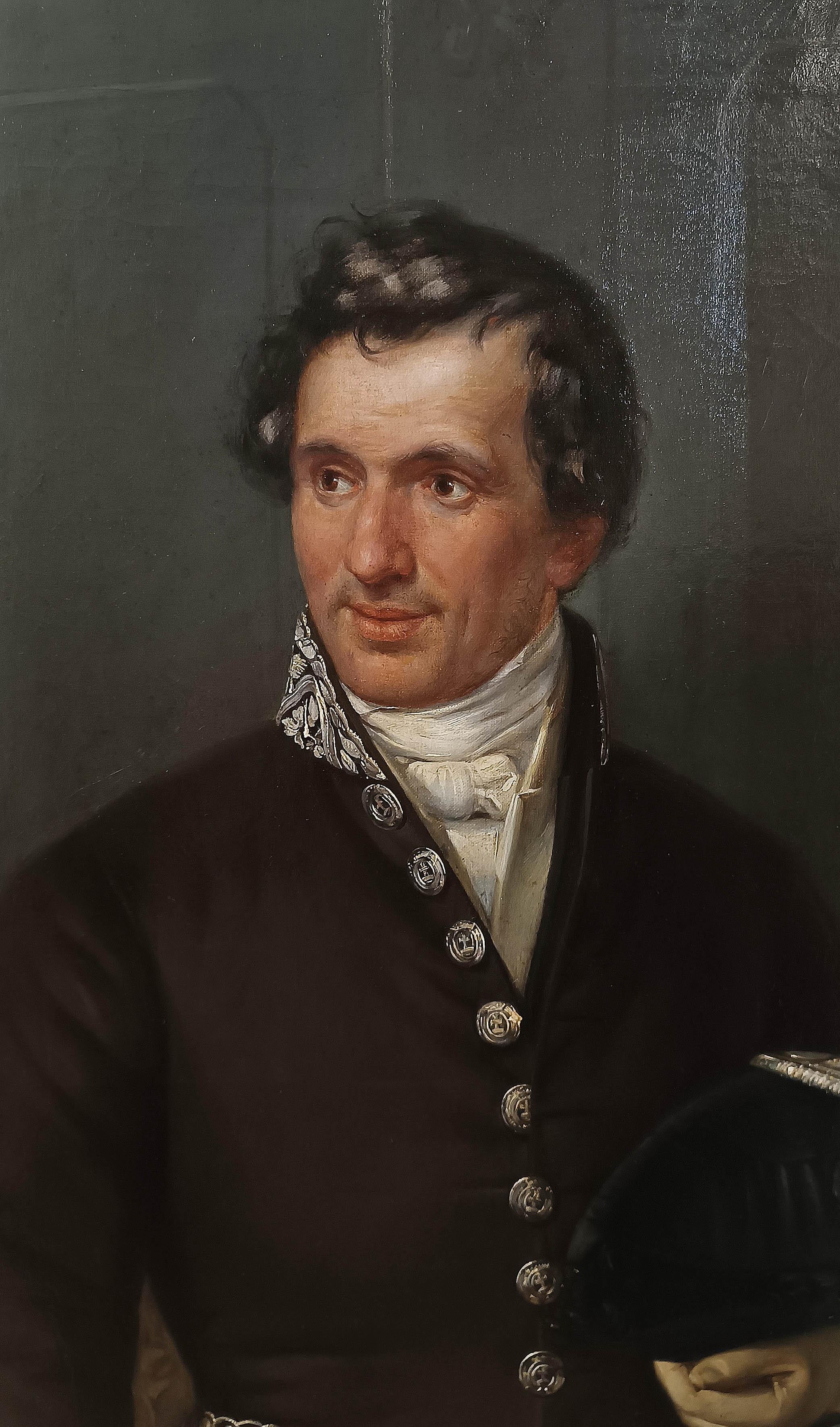 EARLY 19th CENTURY PORTRAIT OF A GENTLEMAN IN UNIFORM (Italian) im Angebot