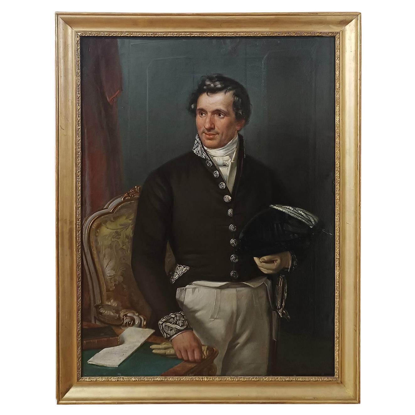 EARLY 19th CENTURY PORTRAIT OF A GENTLEMAN IN UNIFORM