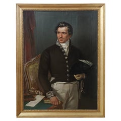EARLY 19th CENTURY PORTRAIT OF A GENTLEMAN IN UNIFORM