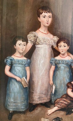 Early 19th Century Portrait of the Marsh Family Twins, by Arrowsmith, circa 1830