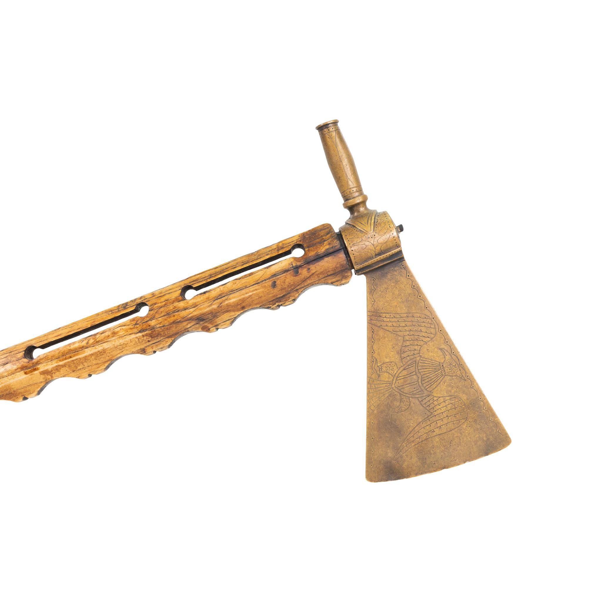 Early 19th Century Presentation Pipe Tomahawk Estadounidense en venta