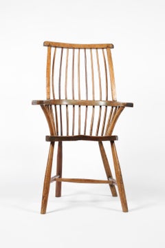 Early 19th Century Primitive Stick Back Windsor Chair