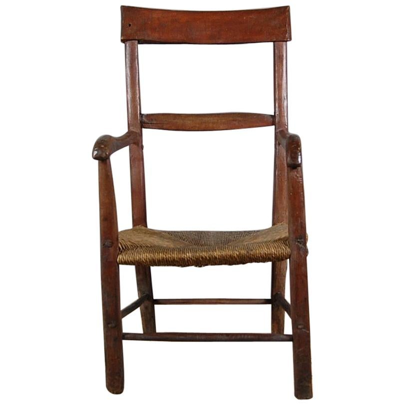 Early 19th Century Primitive Vernacular Armchair