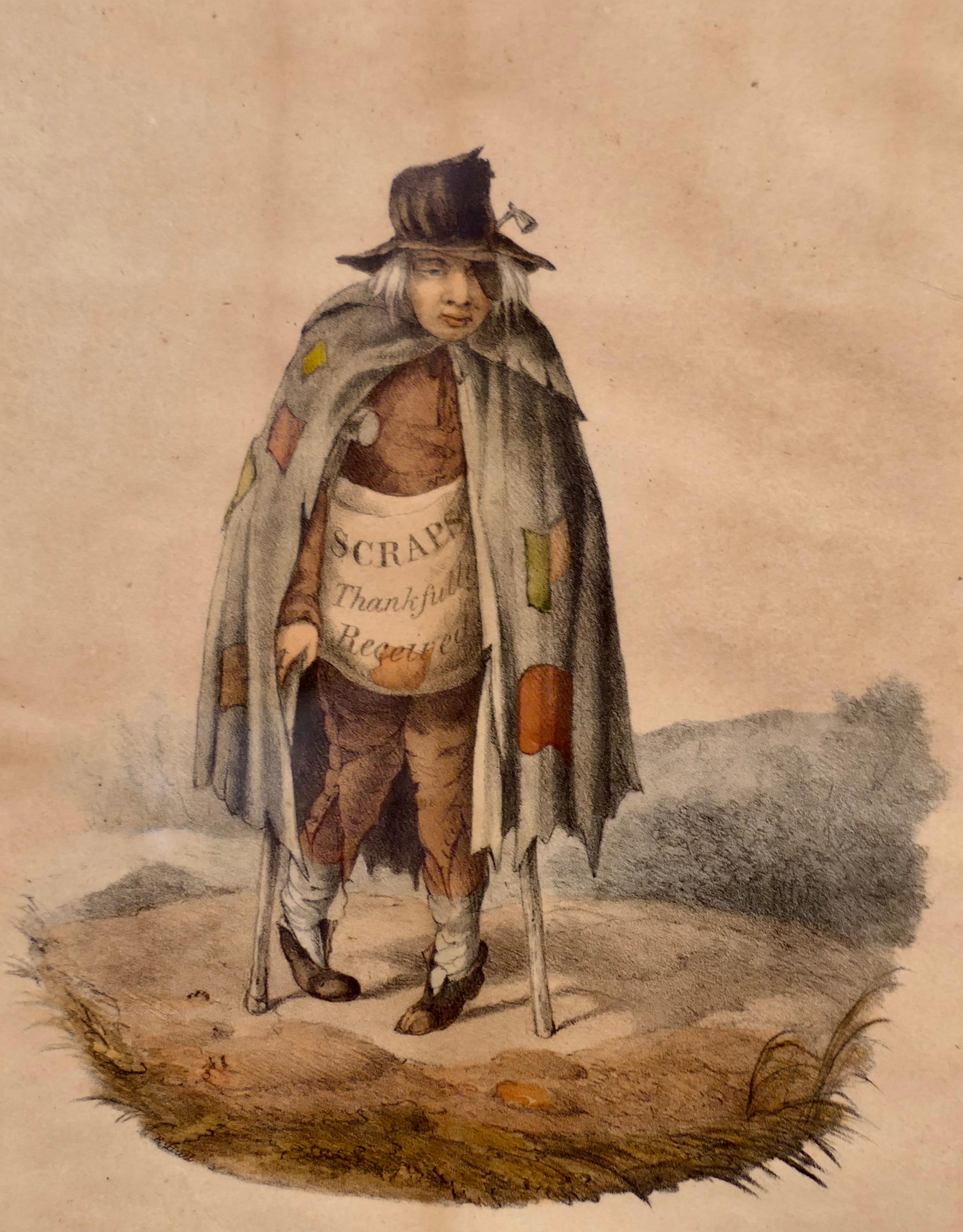 Georgian Early 19th Century Print “A thing of Shreds and Patches” For Sale