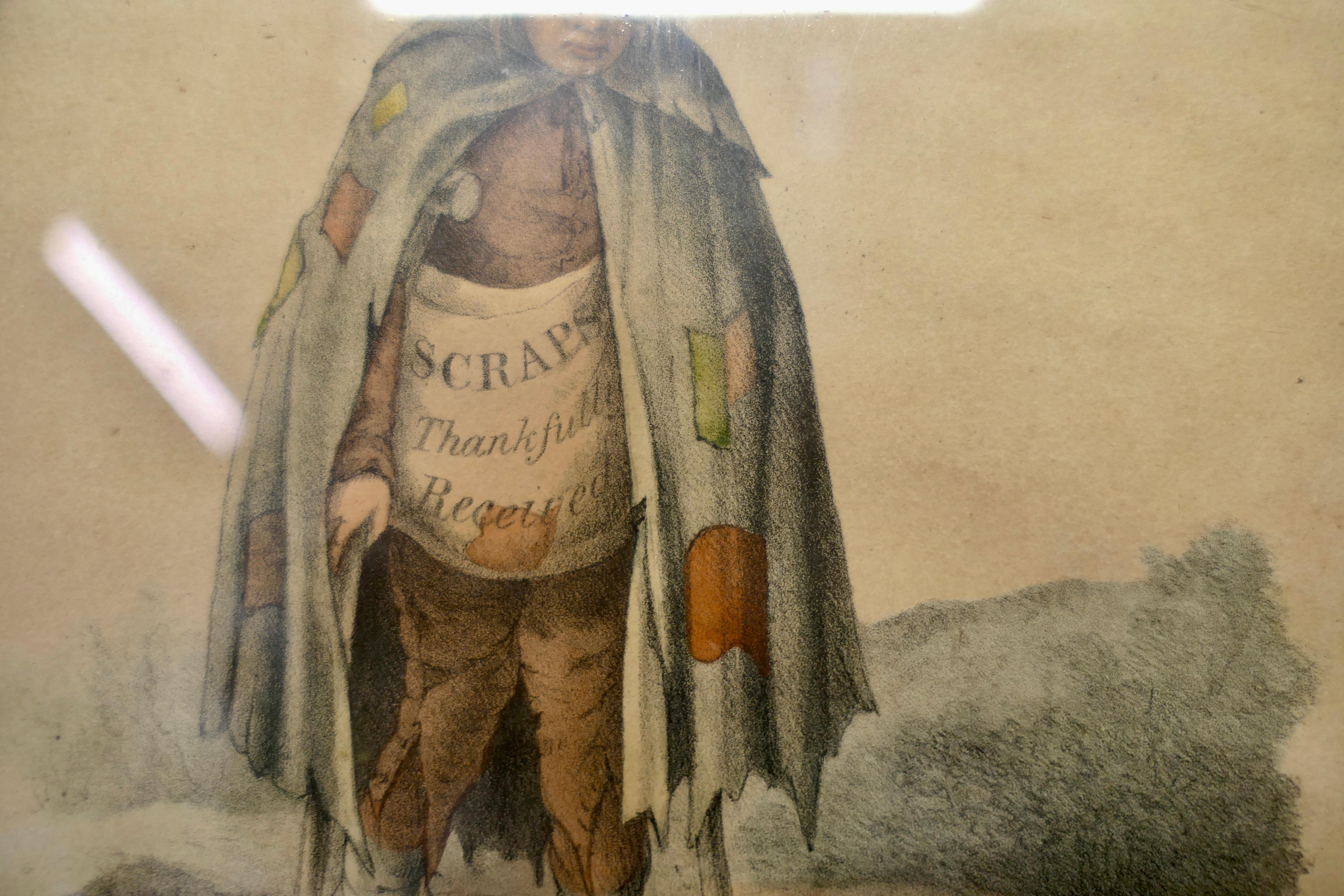 Early 19th Century Print “A thing of Shreds and Patches” For Sale 1