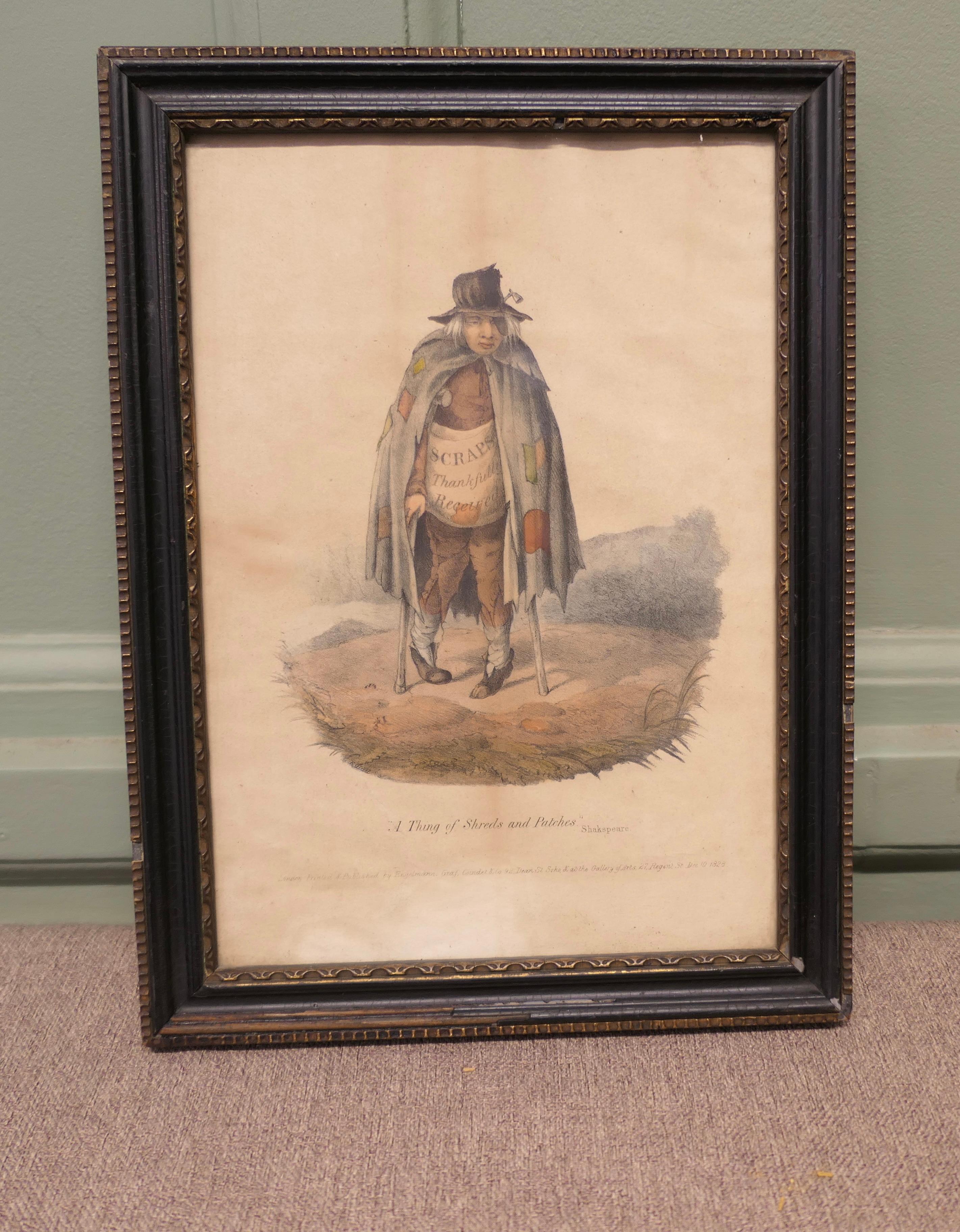 Early 19th Century Print “A thing of Shreds and Patches” For Sale 2