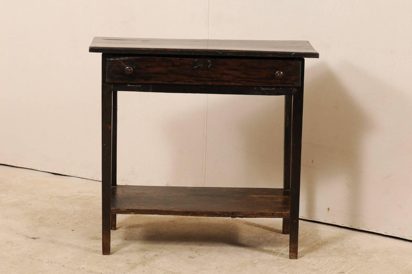 dark wood side tables