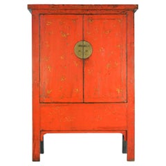 Early 19th Century Red Lacquer Cabinet