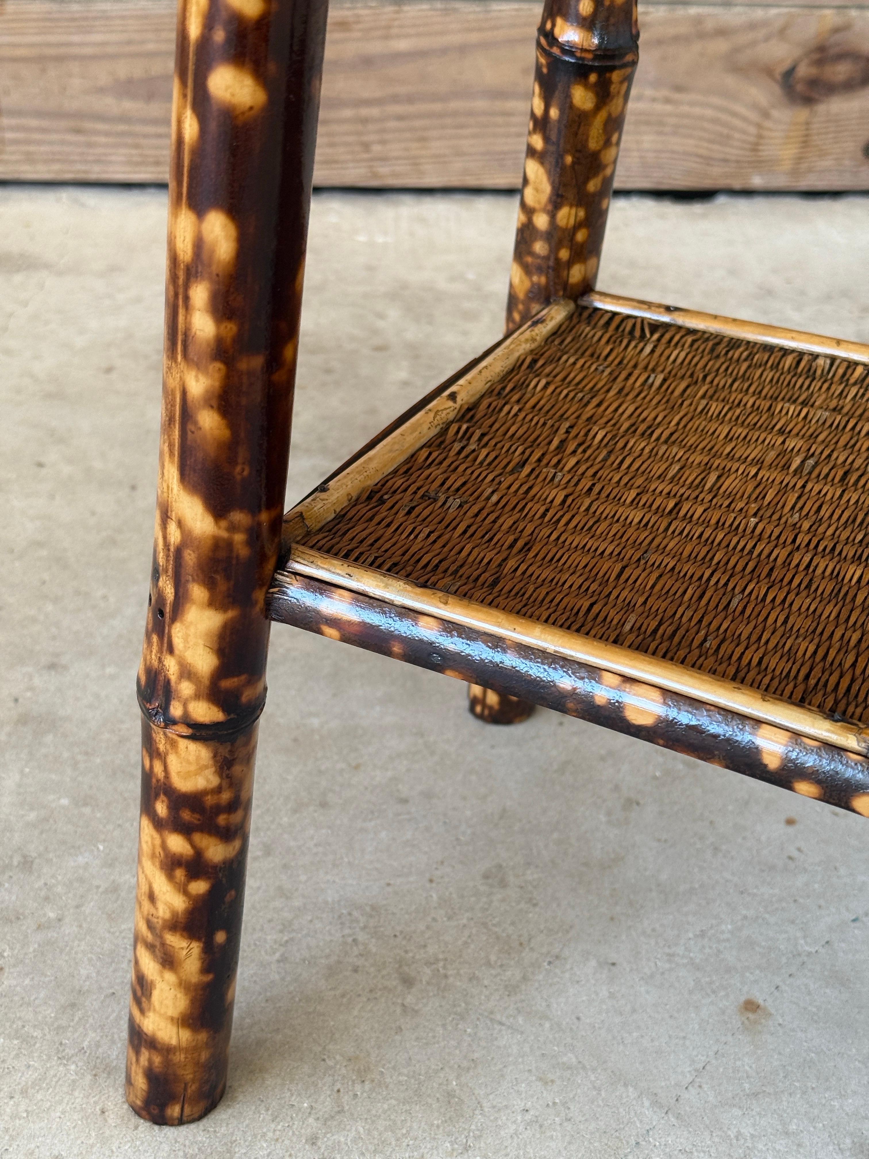 Early 19th Century Refinished Victorian Japanned Tortoise Bamboo Side Table 8