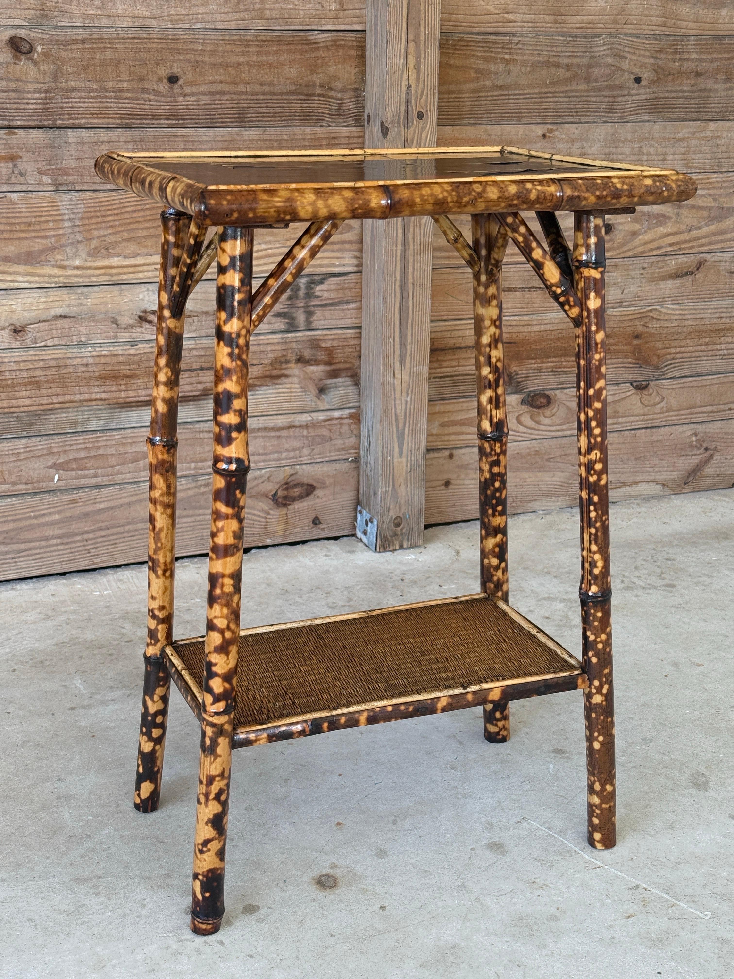 Early 19th Century Refinished Victorian Japanned Tortoise Bamboo Side Table 12
