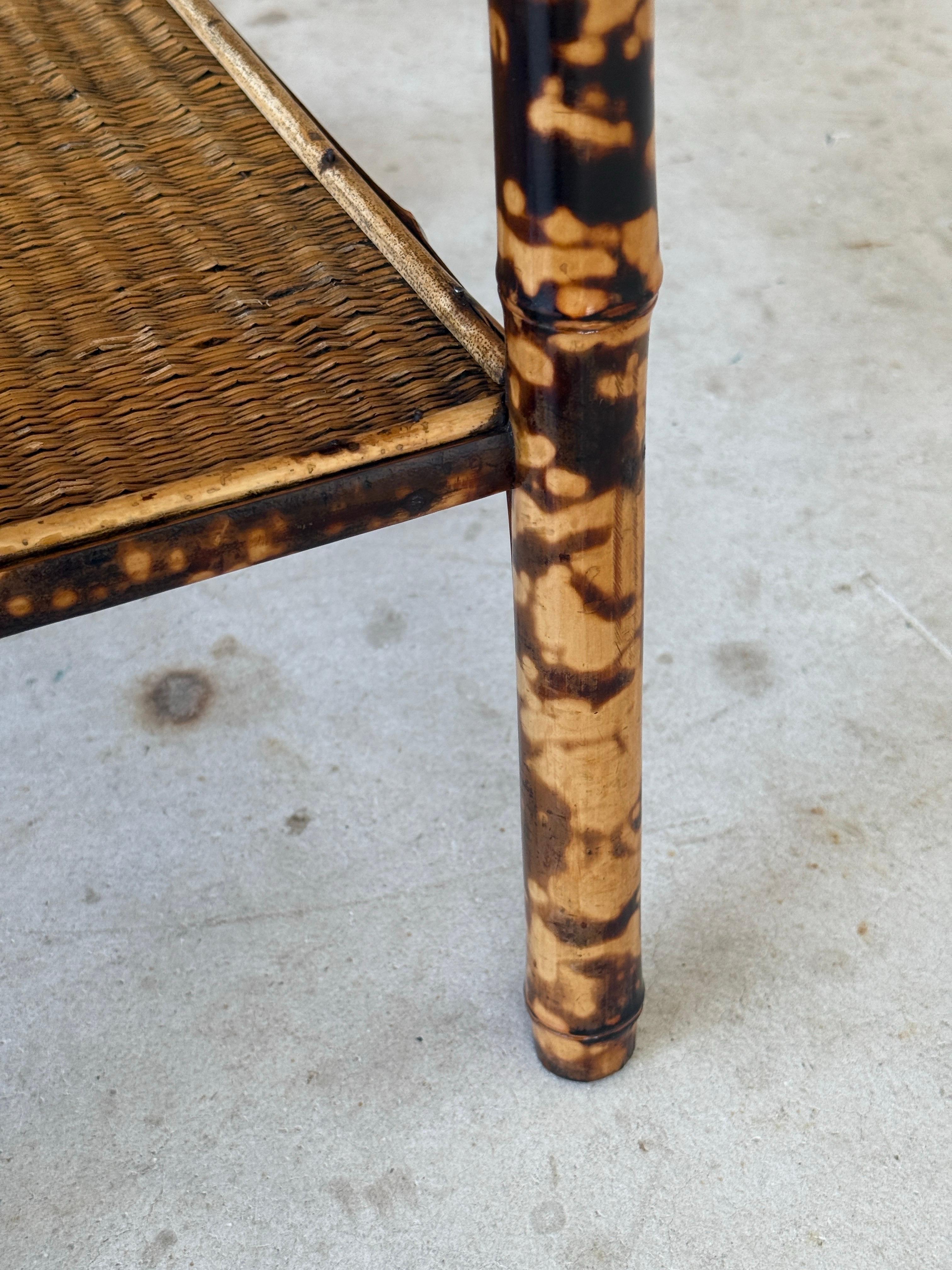Early 19th Century Refinished Victorian Japanned Tortoise Bamboo Side Table 14