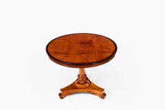 Early 19th Century Regency Birdseye Maple Circular Tip-Up Breakfast Table