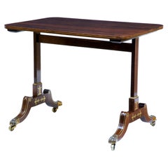 Early 19th Century Regency Brass Inlaid Palisander Occasional Side Table