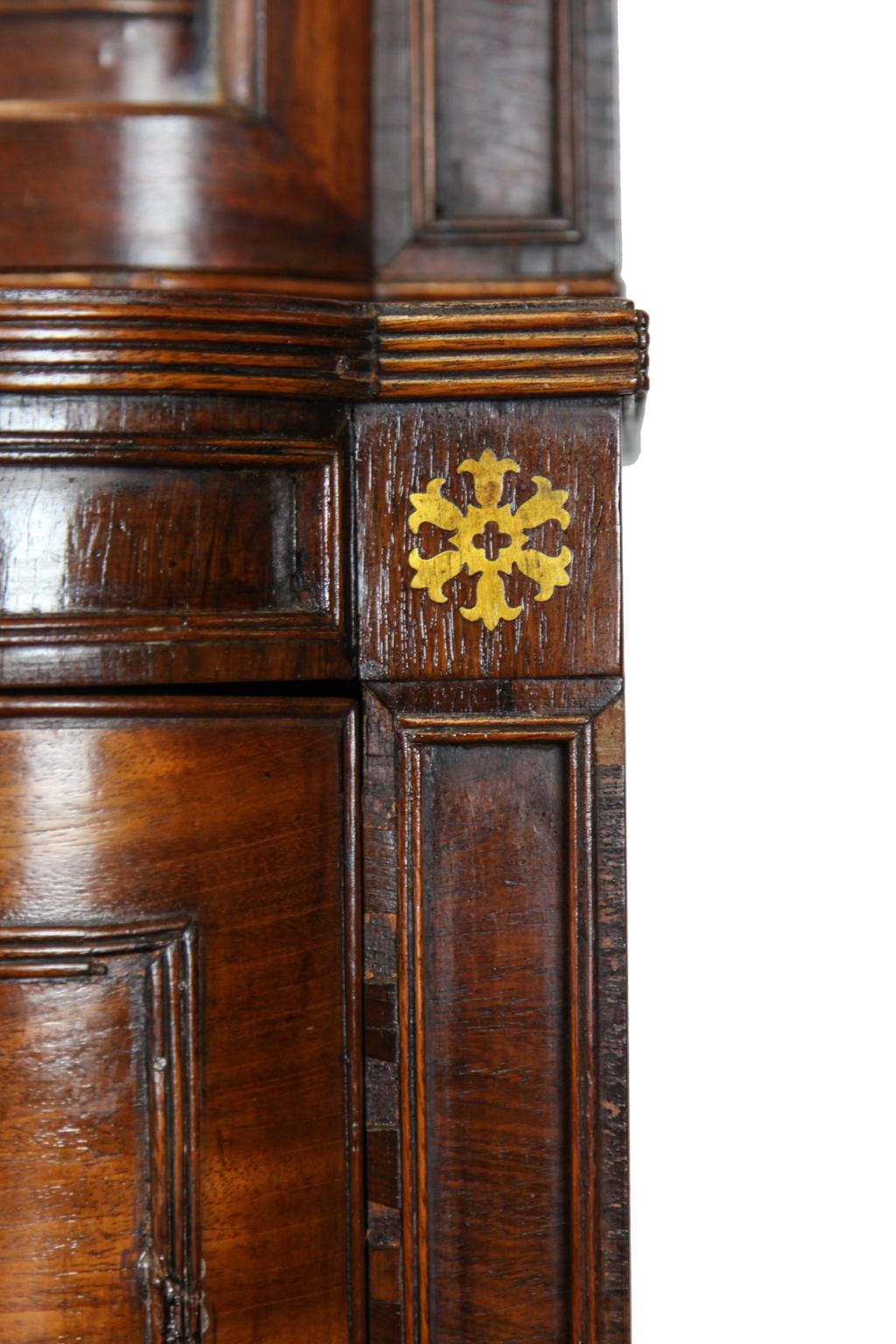 Brass Early 19th Century Regency Breakfront Bookcase