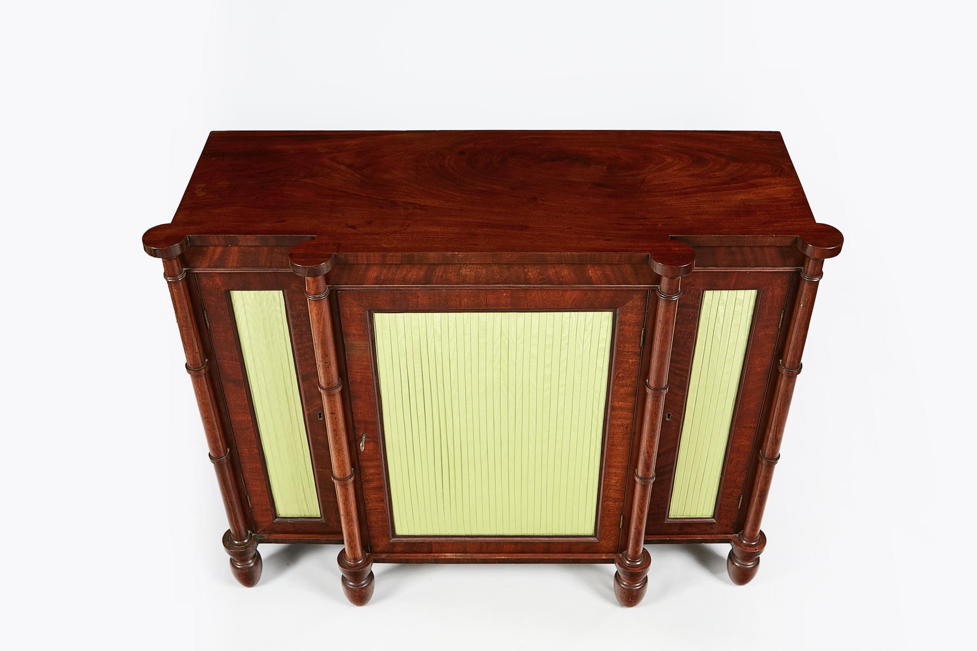 Irish Early 19th Century Regency Breakfront Cabinet