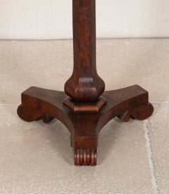 Early 19th Century Regency Burr Yew Occasional Table