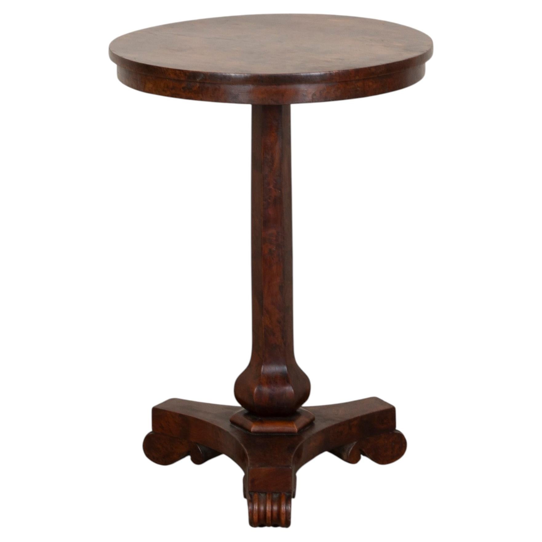 Early 19th Century Regency Burr Yew Occasional Table