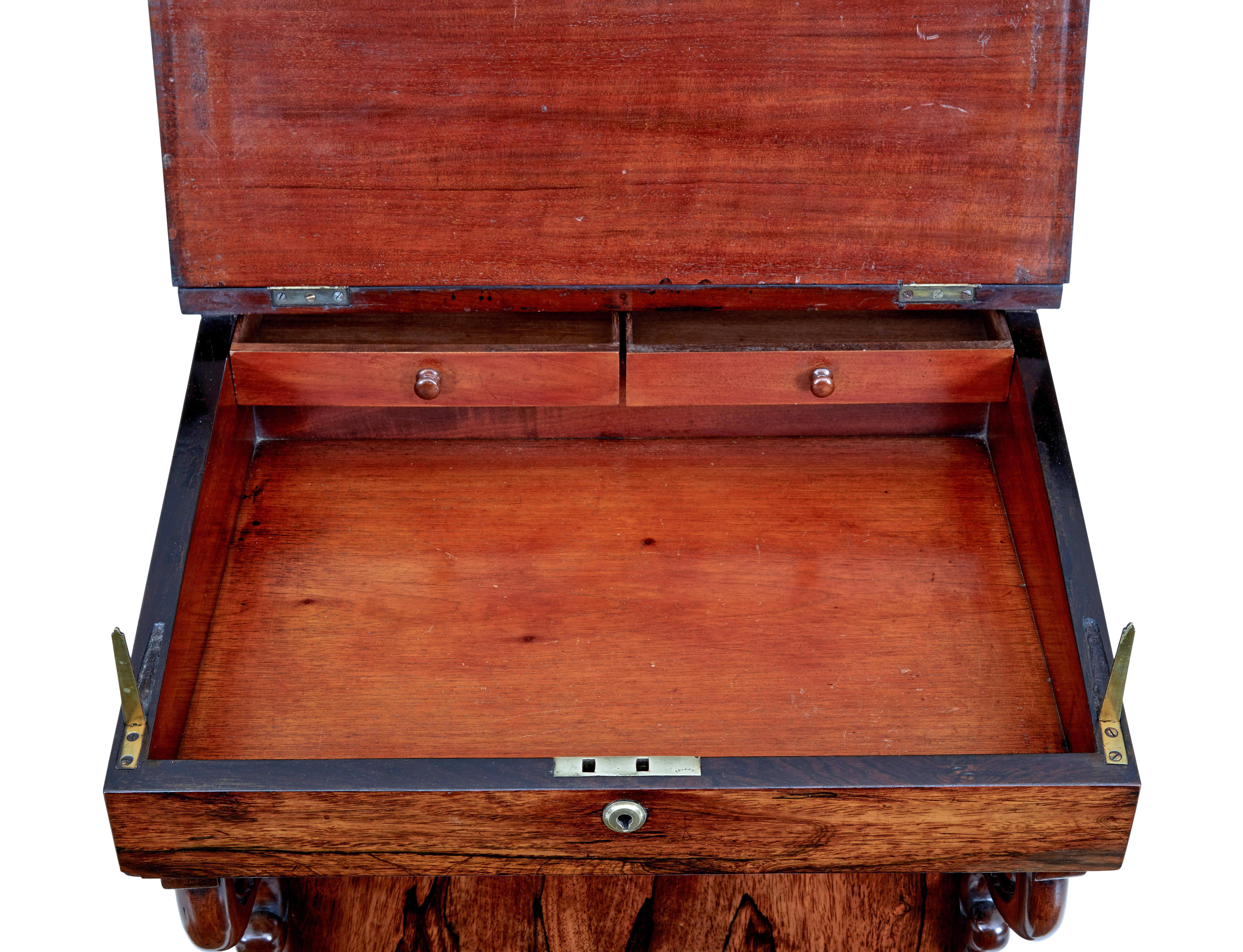 English Early 19th century Regency davenport writing desk For Sale