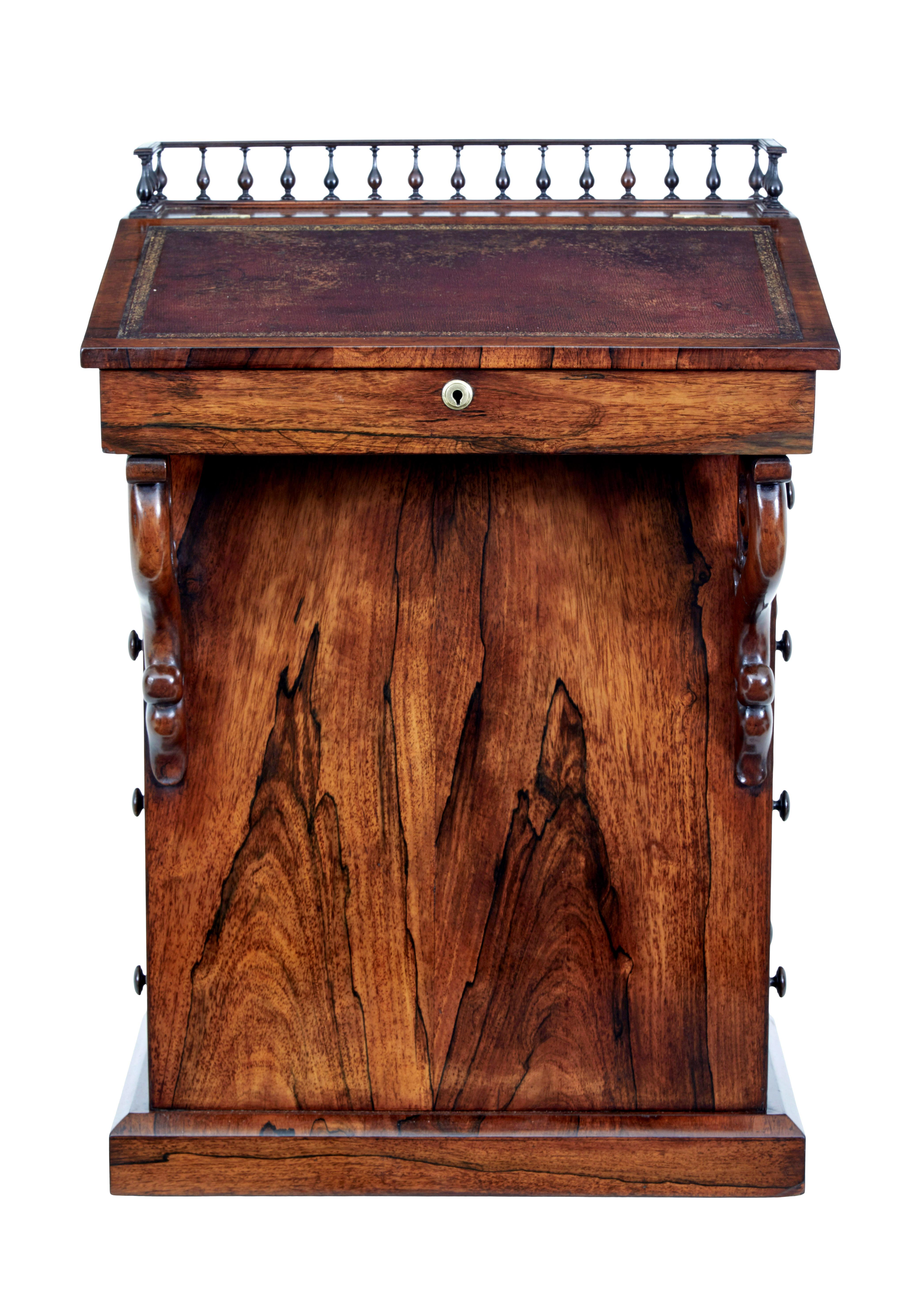 19th Century Early 19th century Regency davenport writing desk For Sale