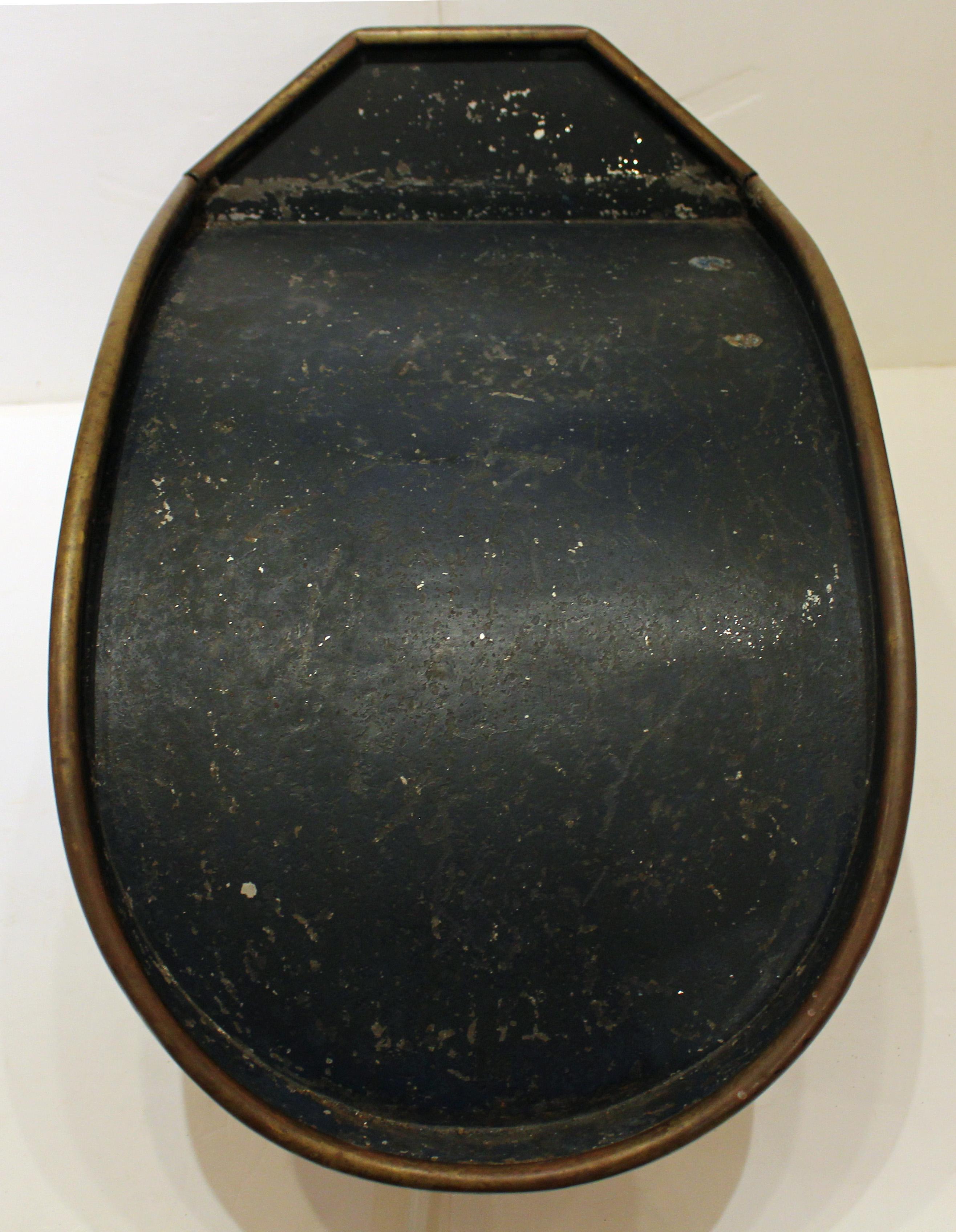 Early 19th Century Regency Faux Coal Hod Tole Shop Display For Sale 4