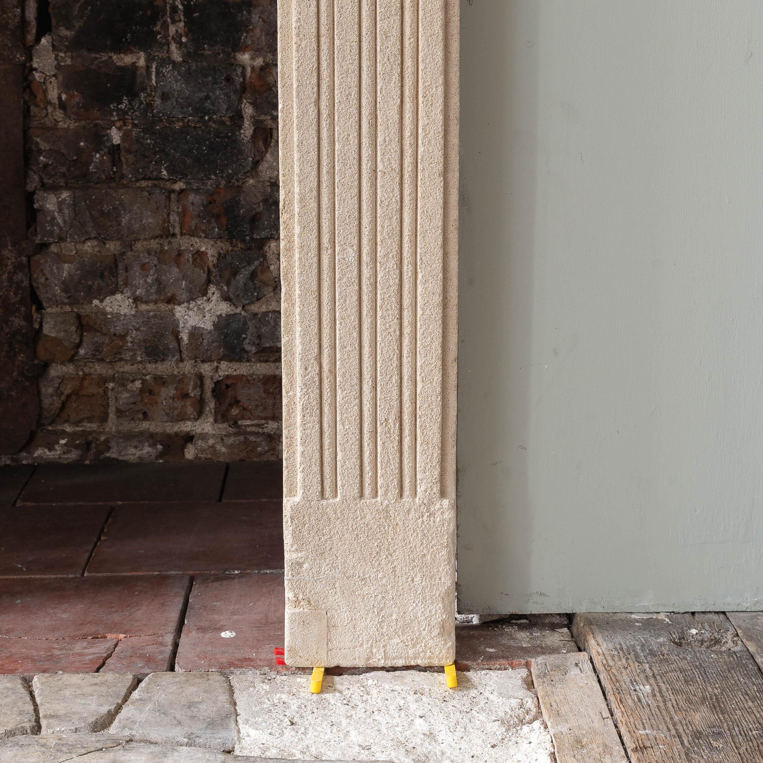 Carved Early 19th Century Regency Fireplace For Sale