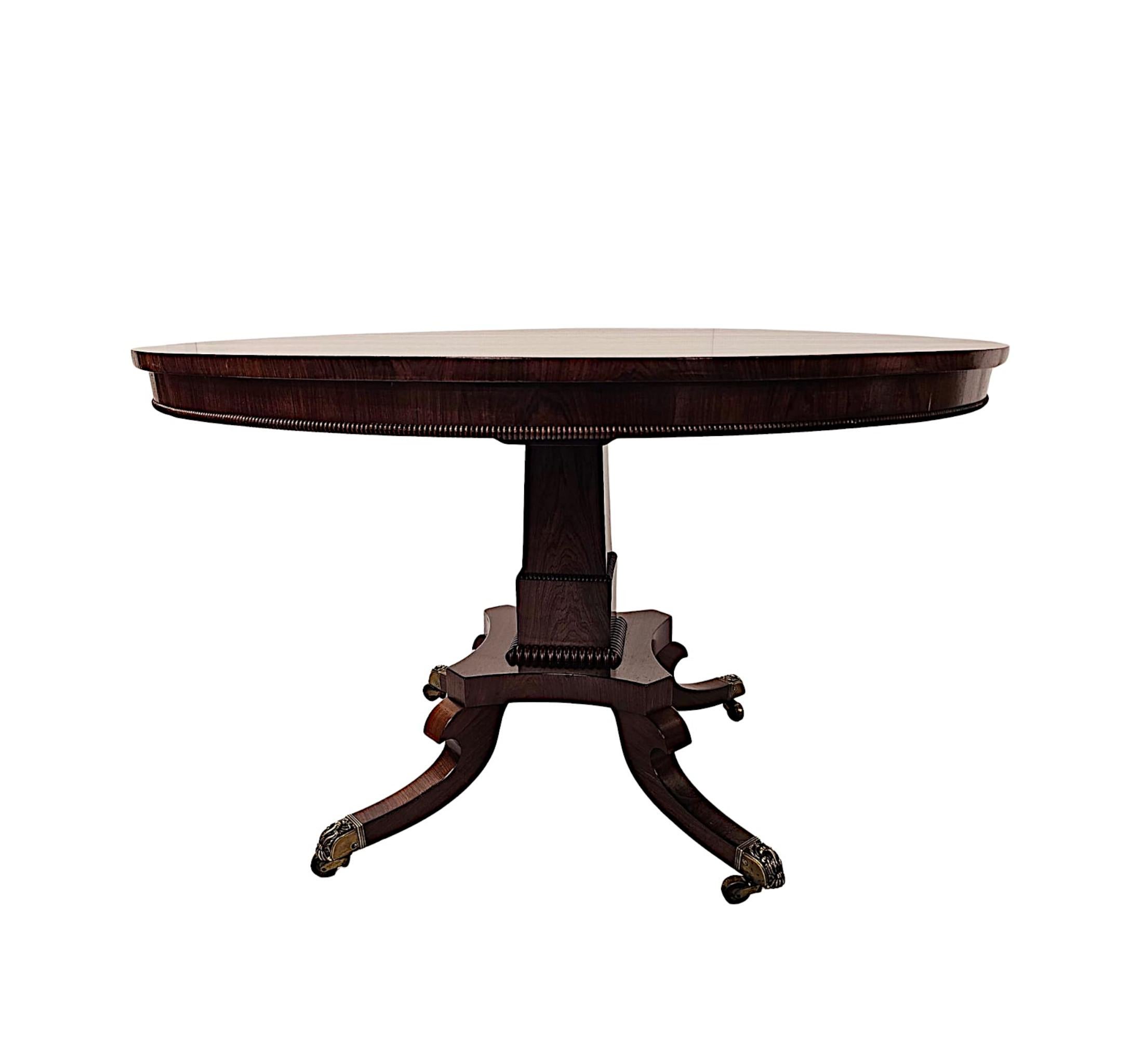 Table de centre ou de salle à manger Regency du début du 19e siècle à plateau rabattable Bon état - En vente à Dublin, IE
