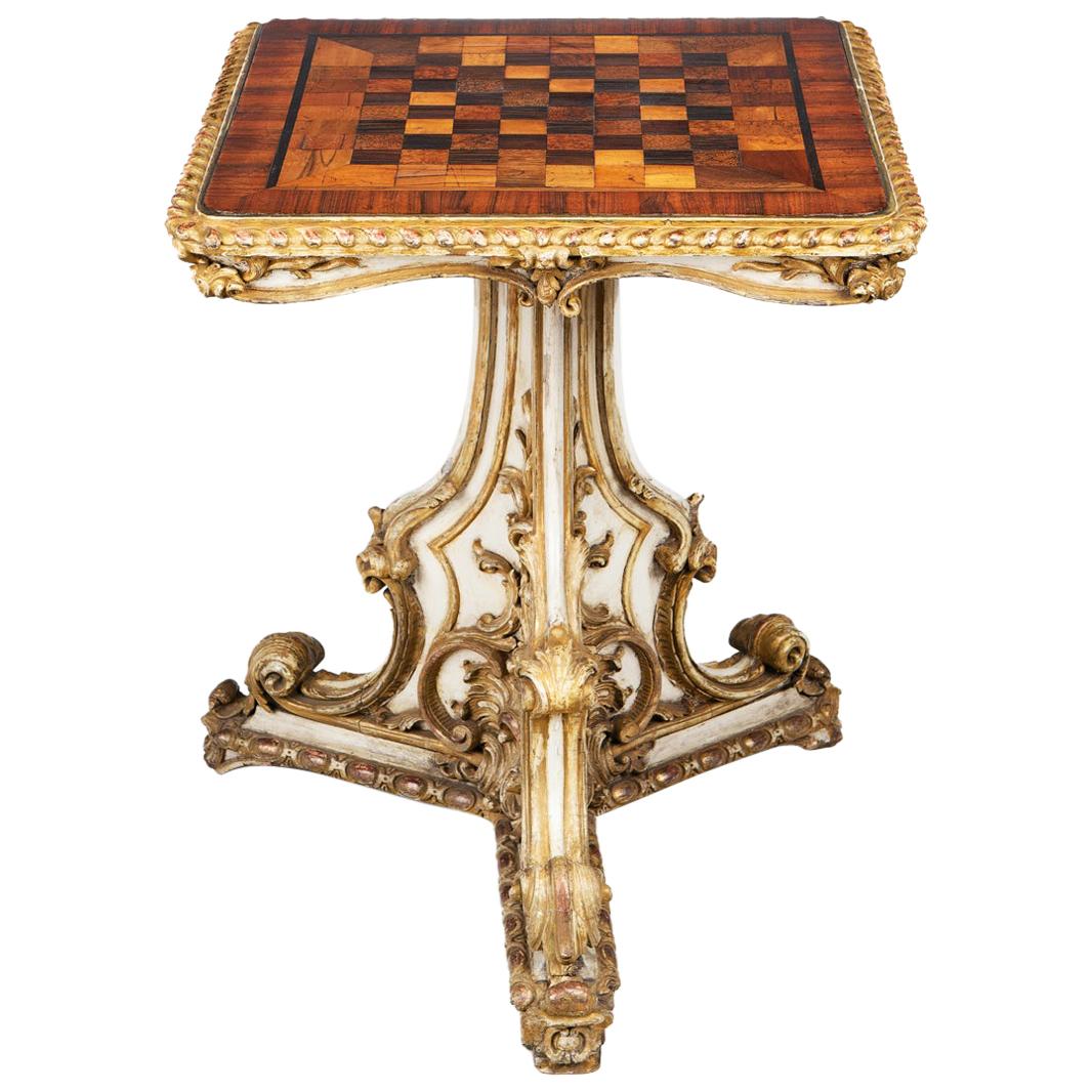 Table de jeux Regency du début du XIXe siècle