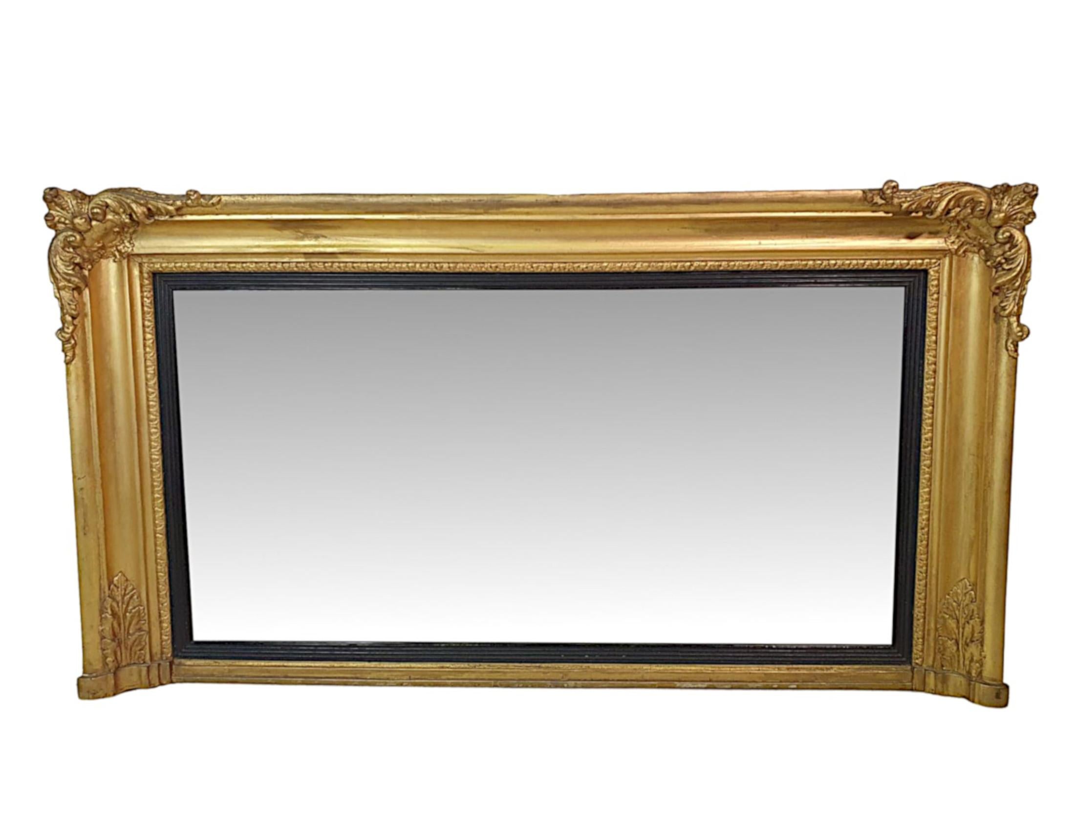 Early 19th Century Regency Giltwood Mirror In Good Condition For Sale In Dublin, IE