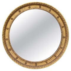 Early 19th Century Regency Giltwood Round Mirror
