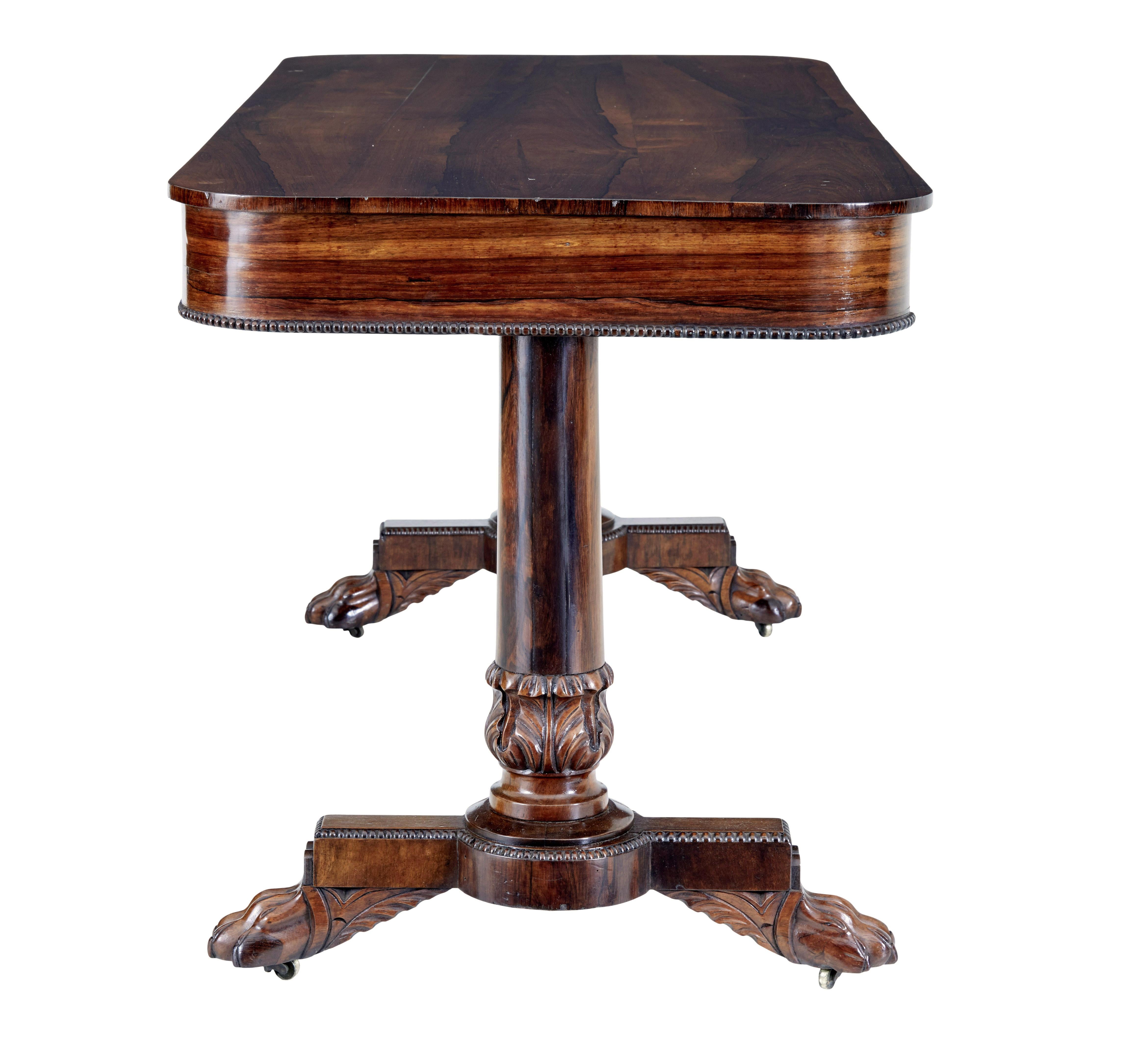 English Early 19th century Regency library table For Sale