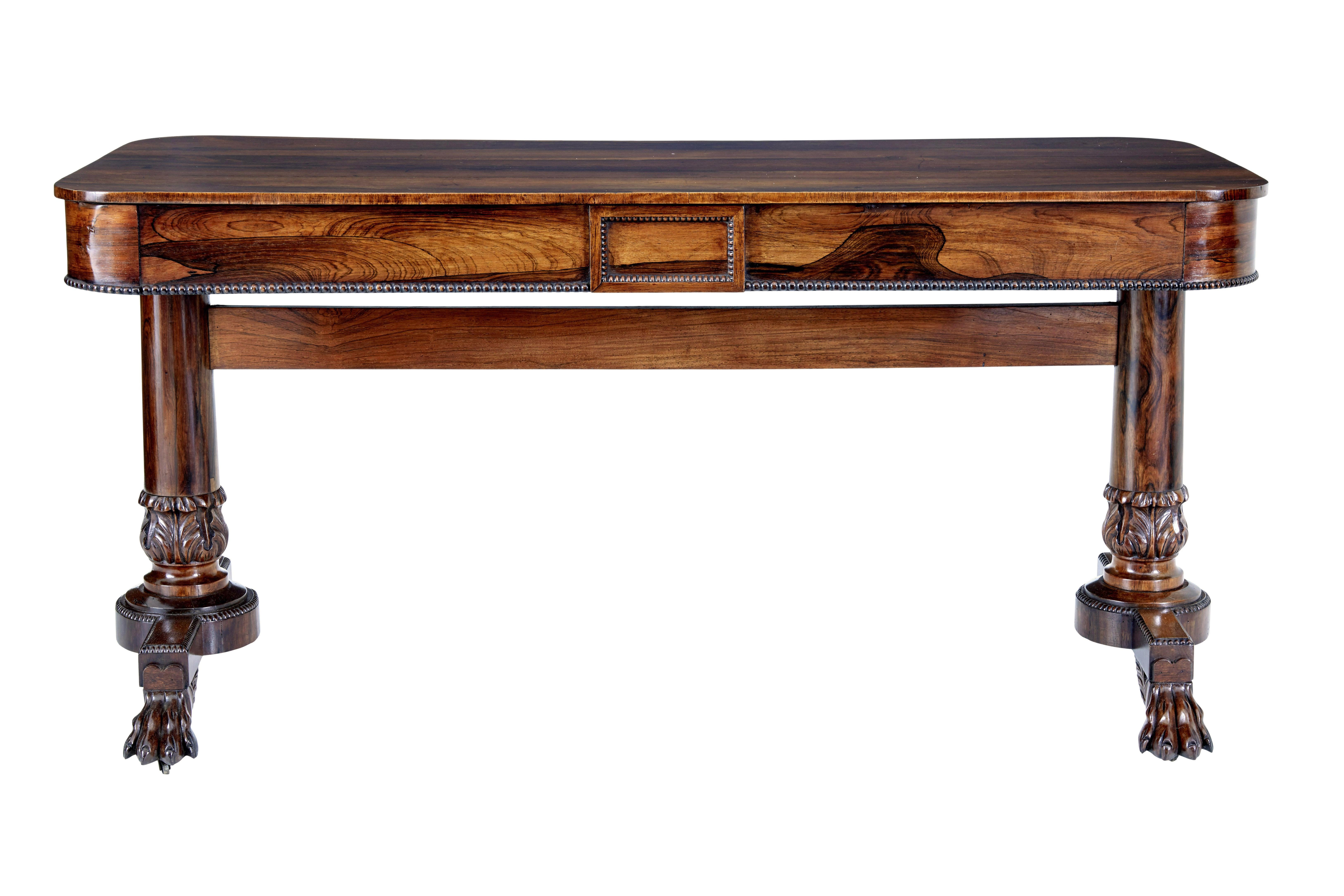 Early 19th Century Regency library table In Good Condition For Sale In Debenham, Suffolk