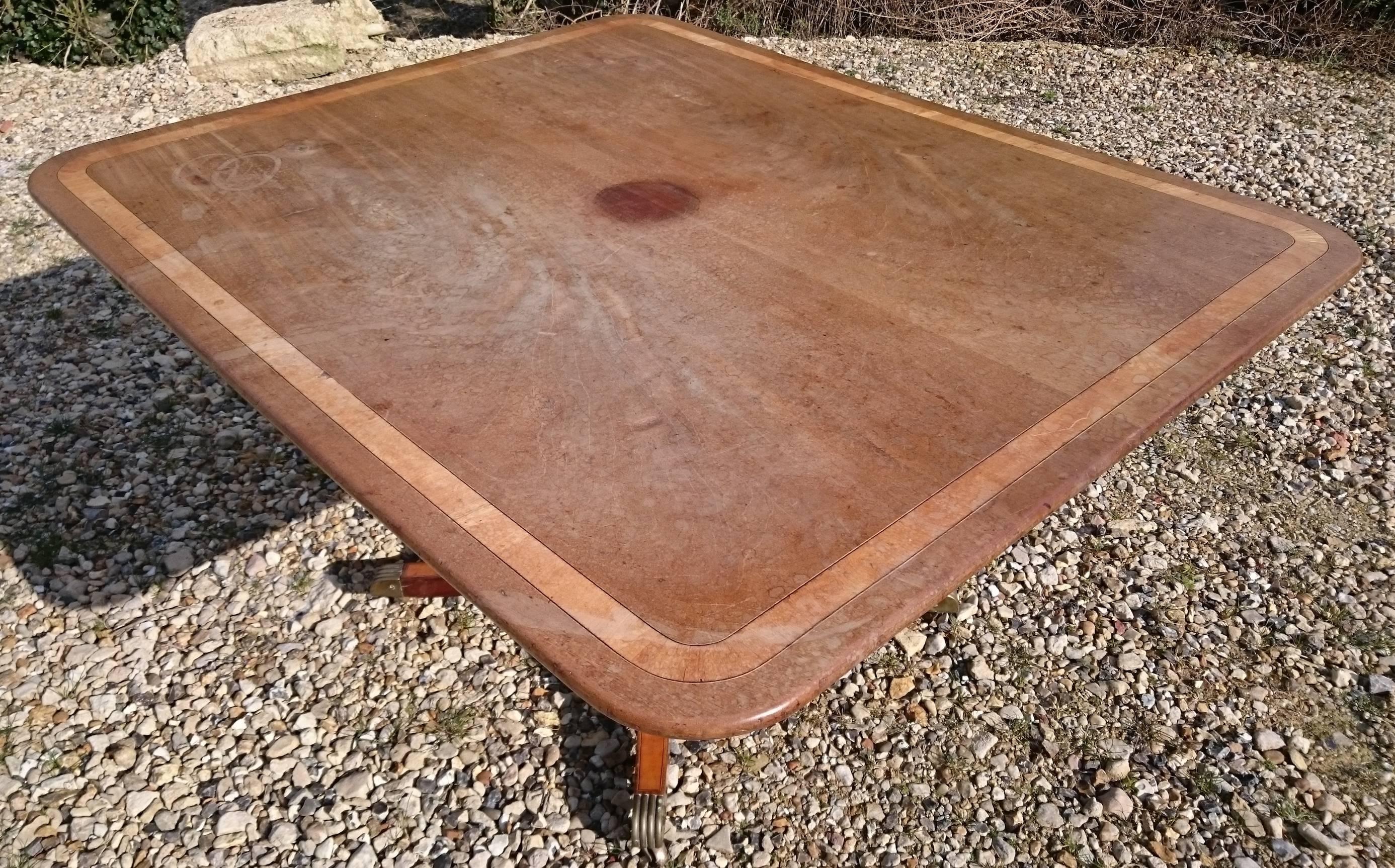 Early 19th Century Regency Mahogany Antique Breakfast Table Lovely Timber For Sale 4