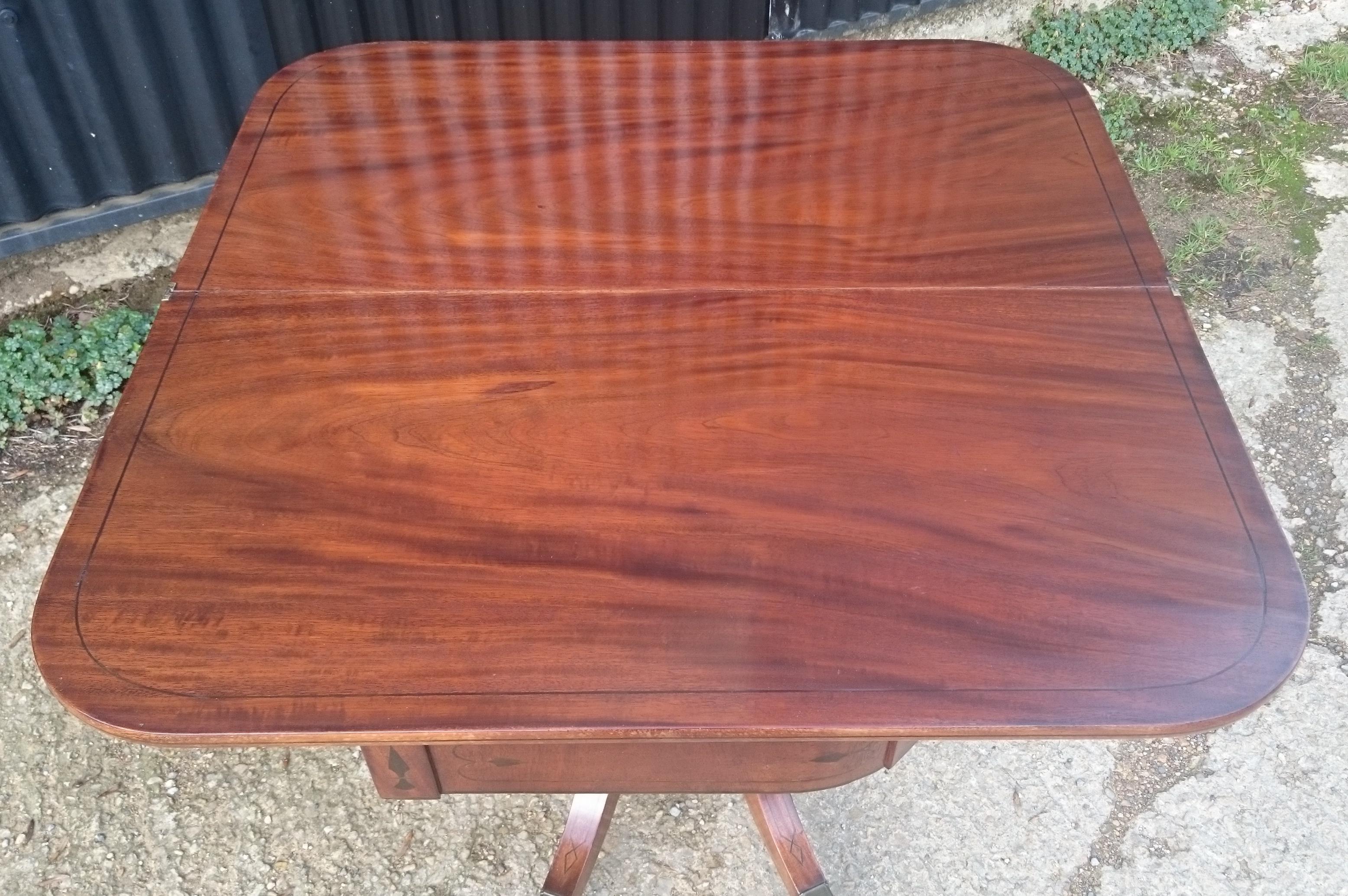 Early 19th Century Regency Mahogany Antique Card Table For Sale 2